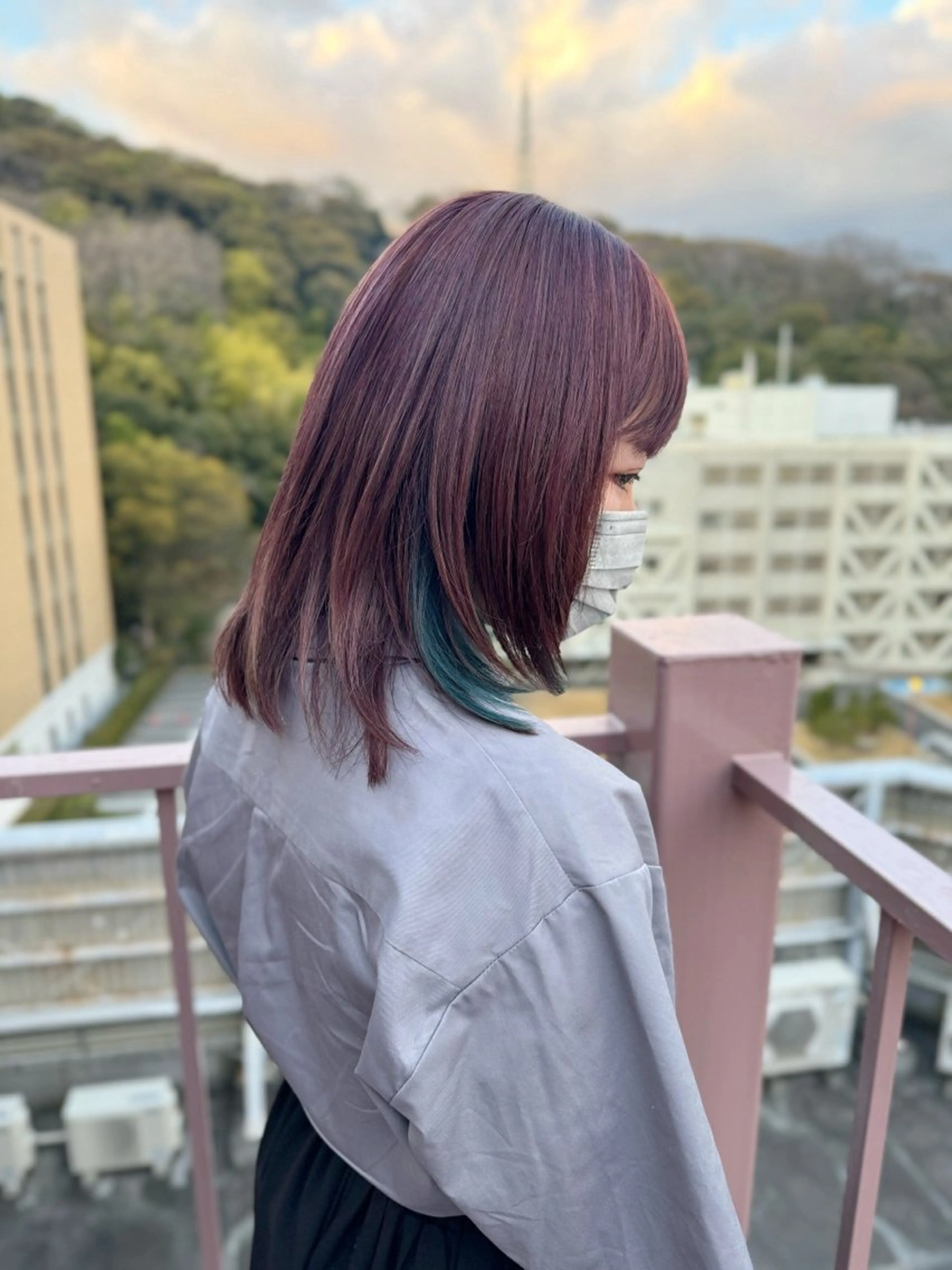 ミディアム カラー ピンクカラー ヘアカラー Viage （ビアージュ）のヘアスタイル