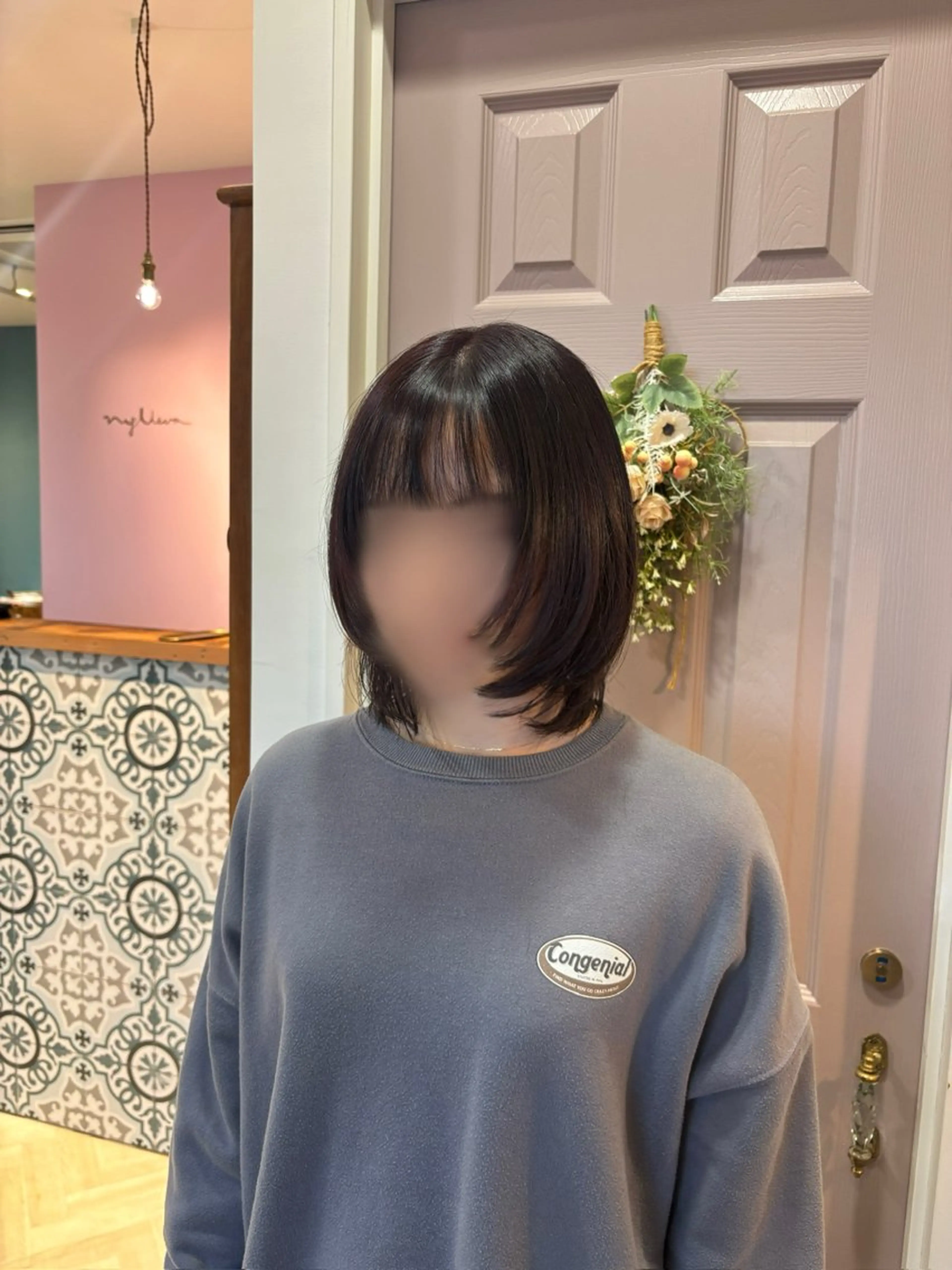 ショート 顔周りカット レイヤーカット 上村 七海のヘアスタイル