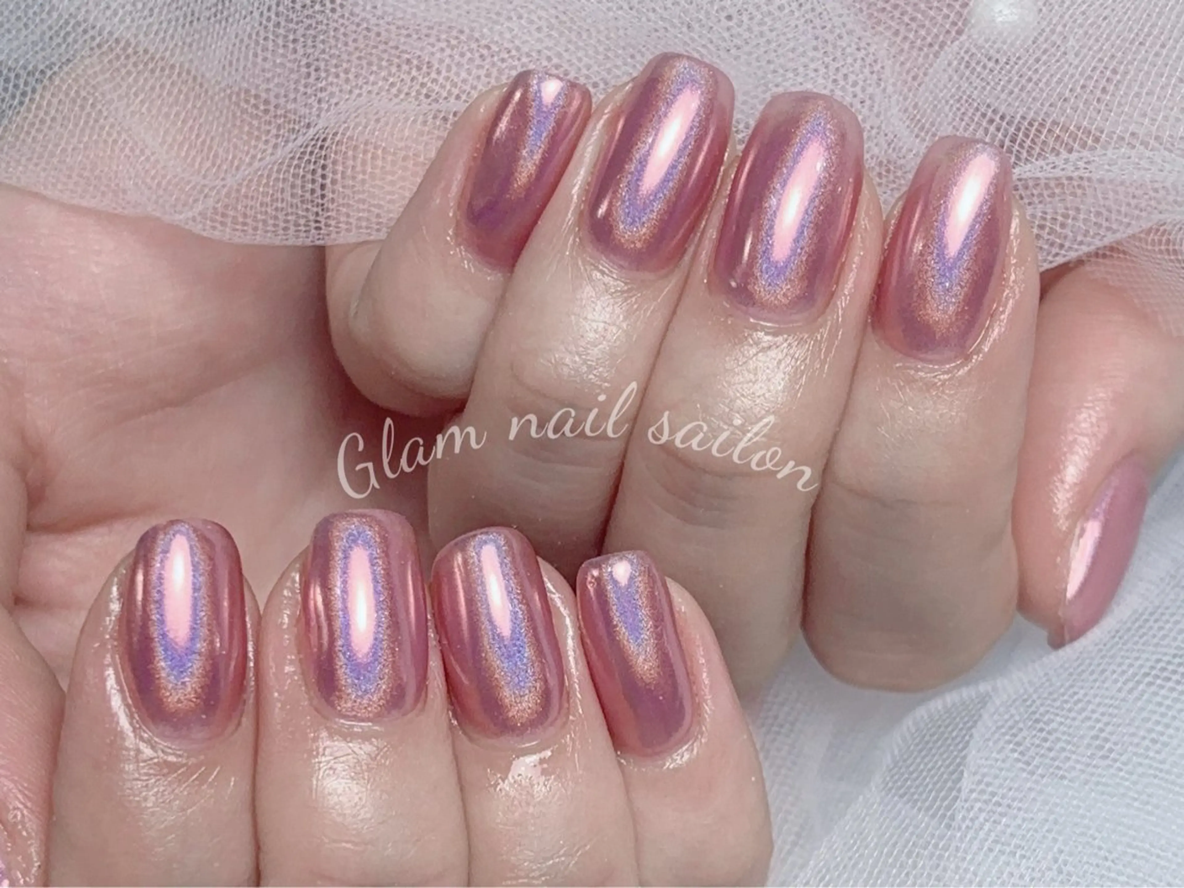 ネイル エツメ💅 長さだし🎀デザインのネイルデザイン