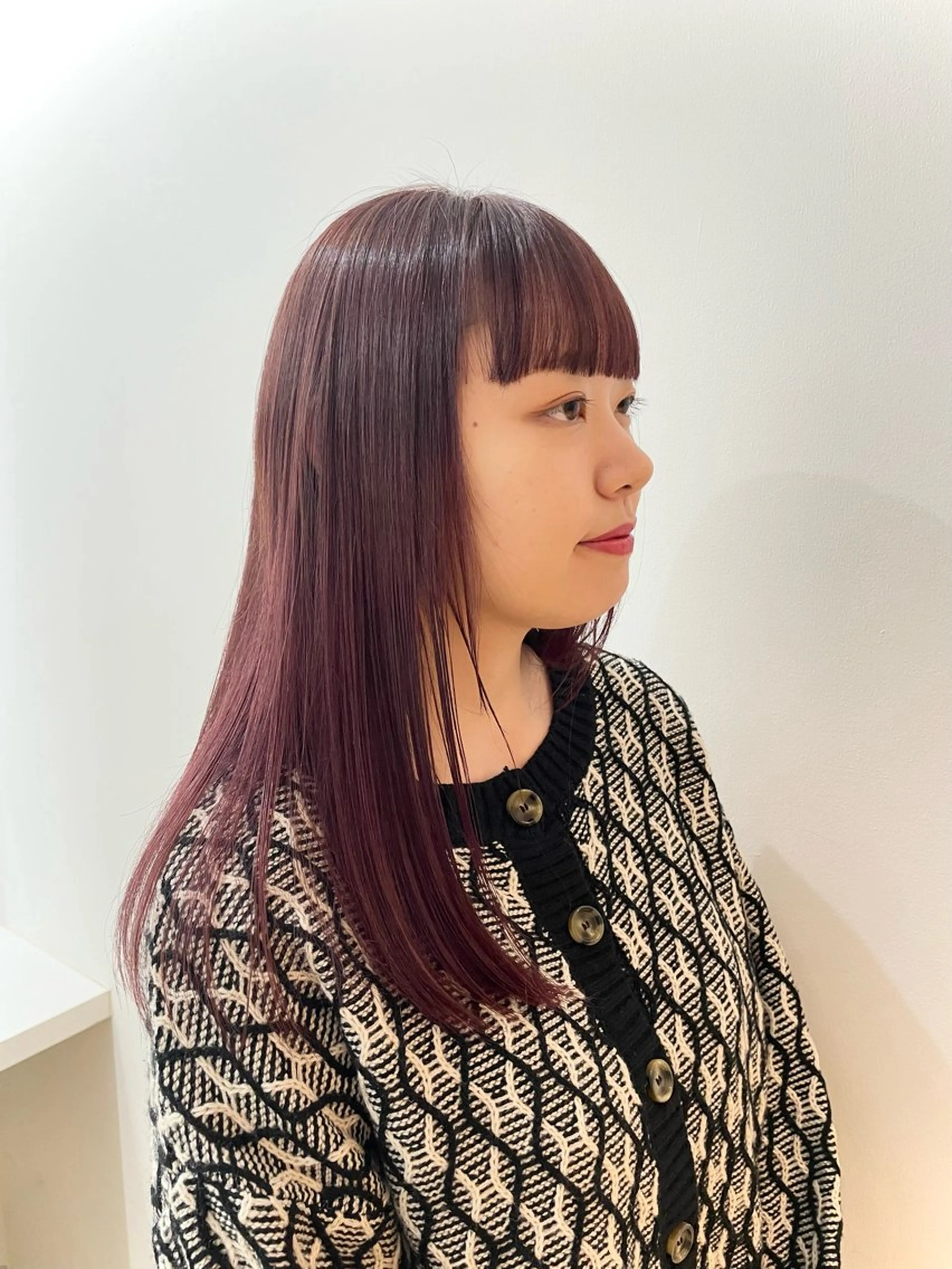 セミロング カット 木下 茅沙のヘアスタイル