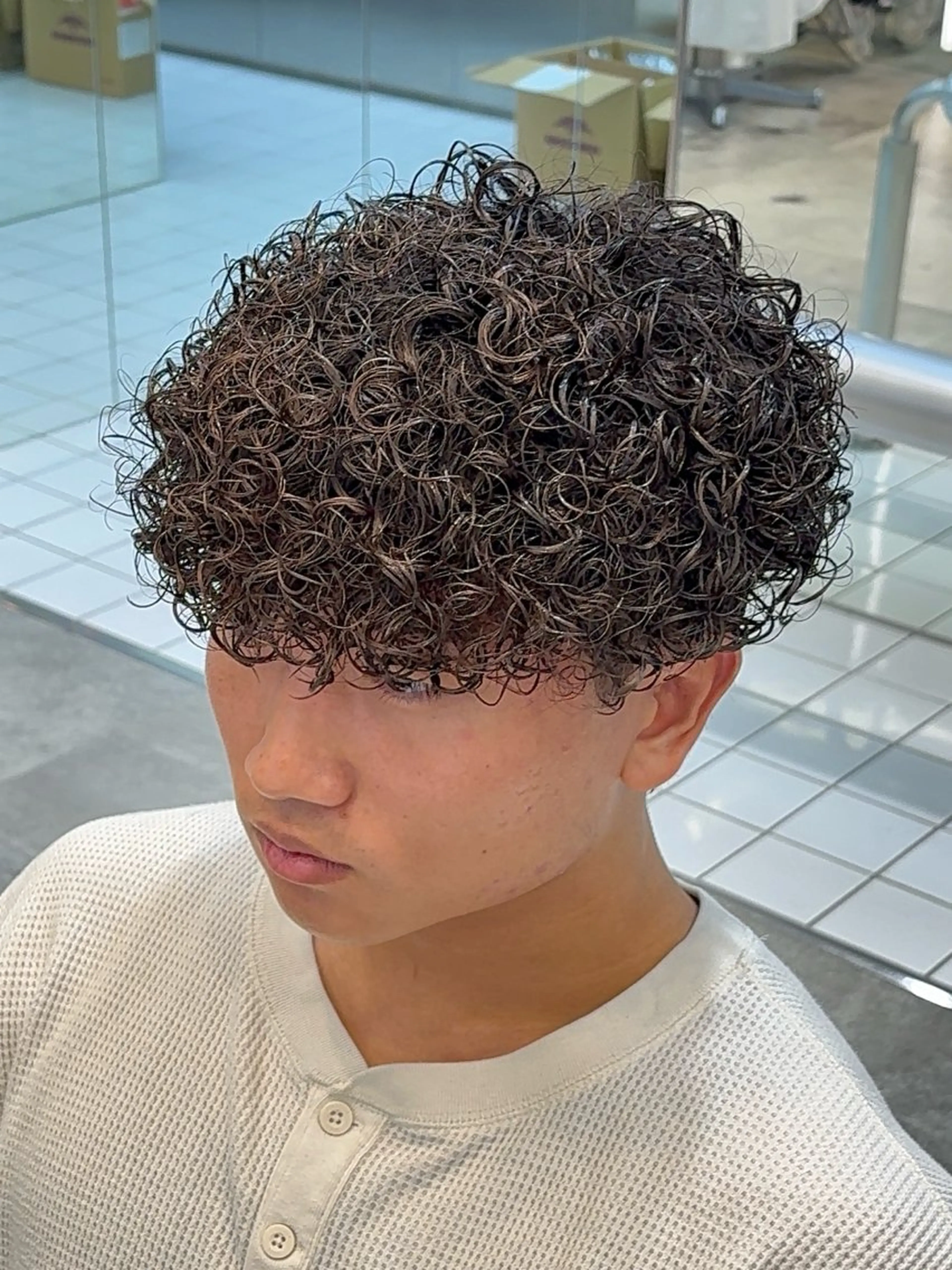 パーマ メンズ カット パーマ fifth 武正 琉生のヘアスタイル