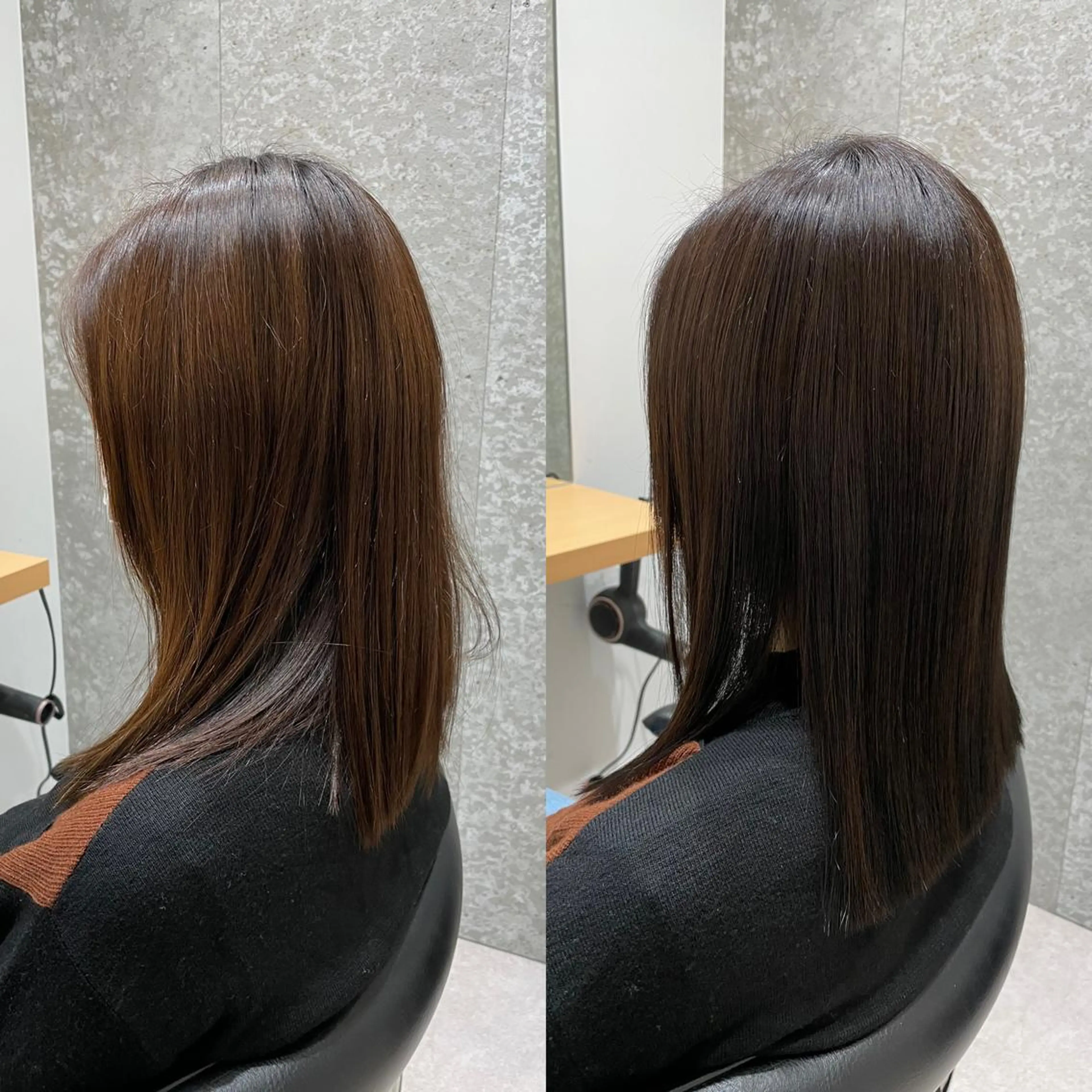 ミディアム カラー 透明感カラー エドルカラー トリートメント 髪質改善ヘアケア 艶髪特化/上田のヘアスタイル