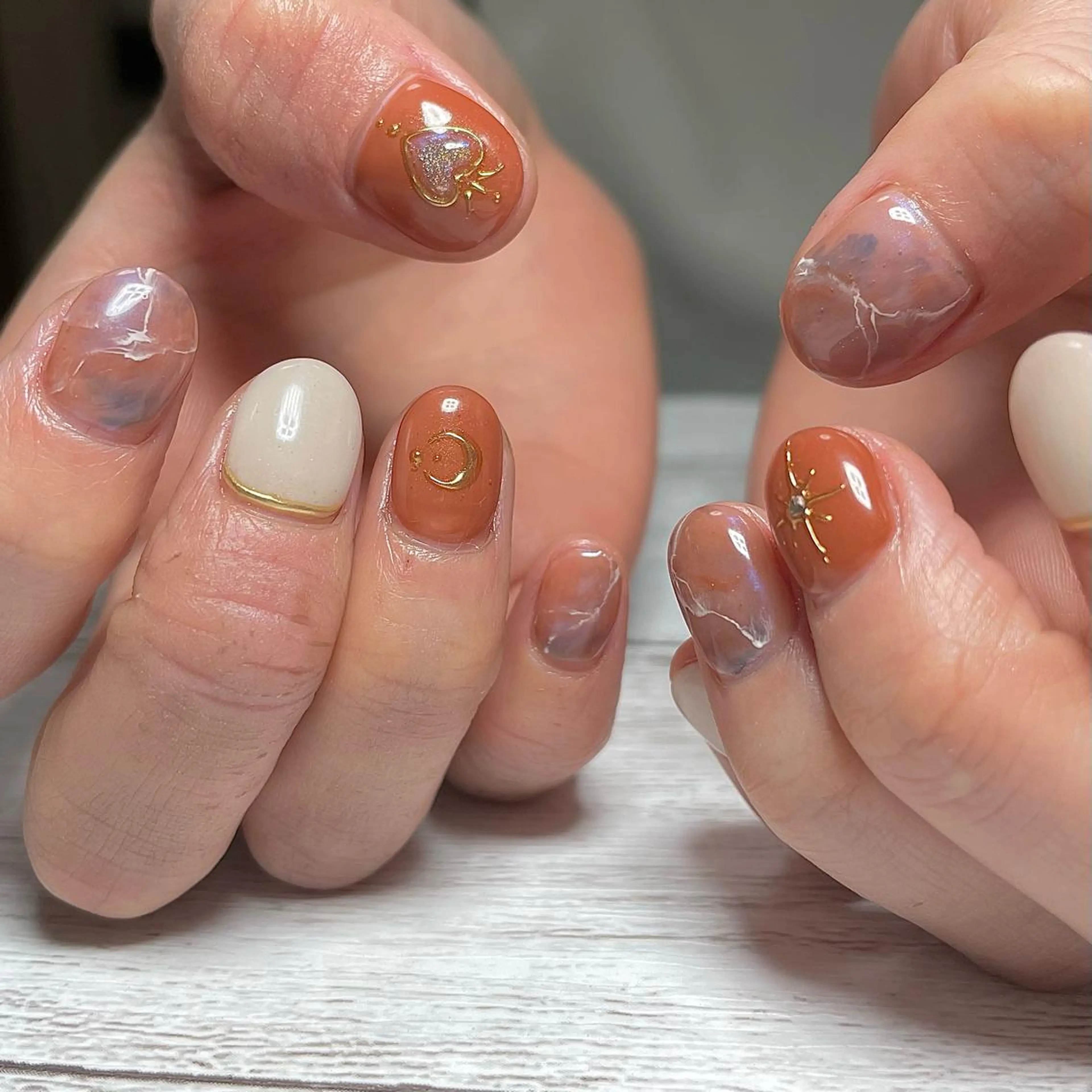 ネイル 持ち込み ハンドネイル Nailsalon BLOOM🌷 山崎のネイルデザイン