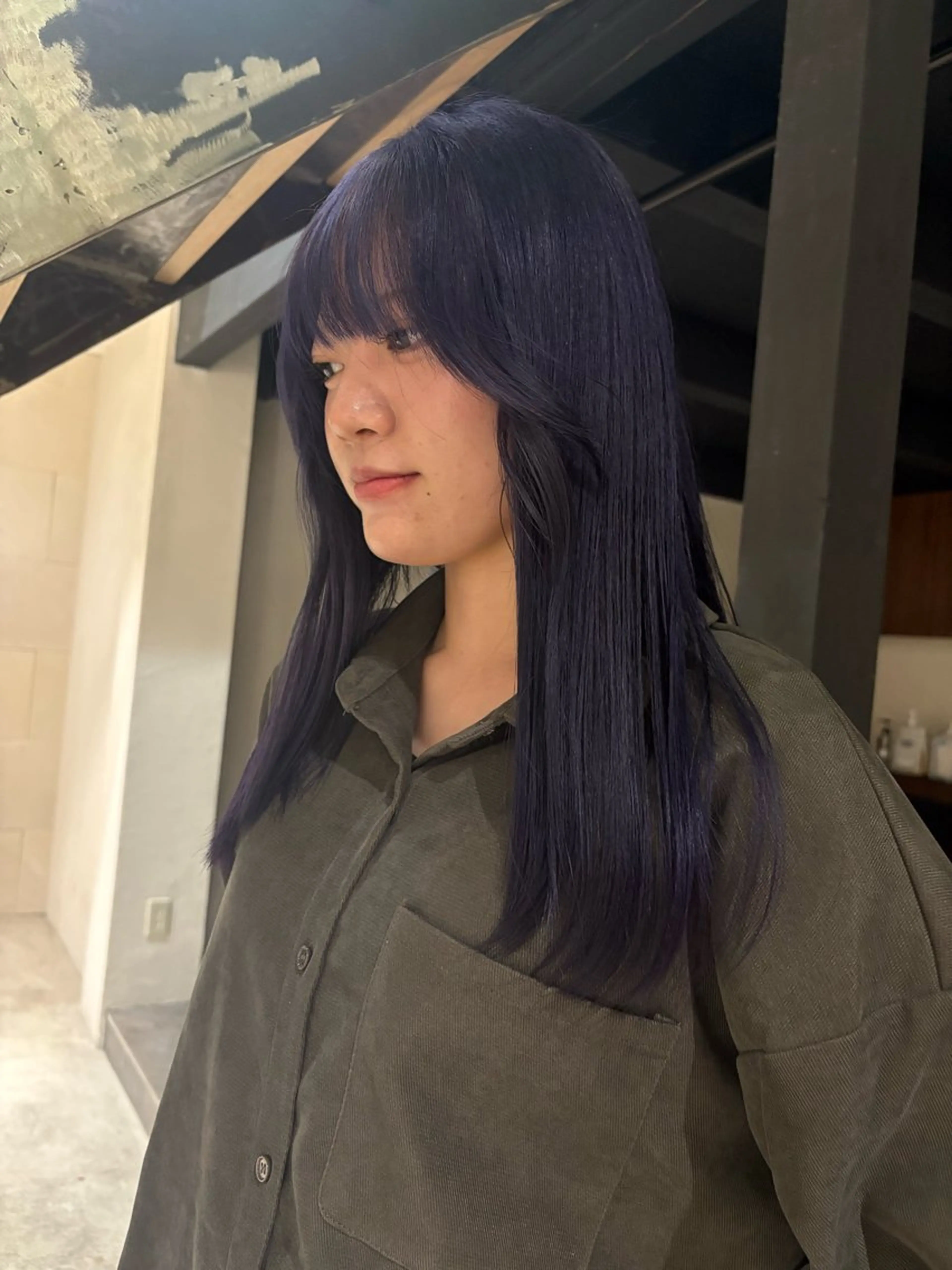 セミロング カラー ヘアアレンジ 名古屋/落ちる黒 黒染め落としのヘアスタイル