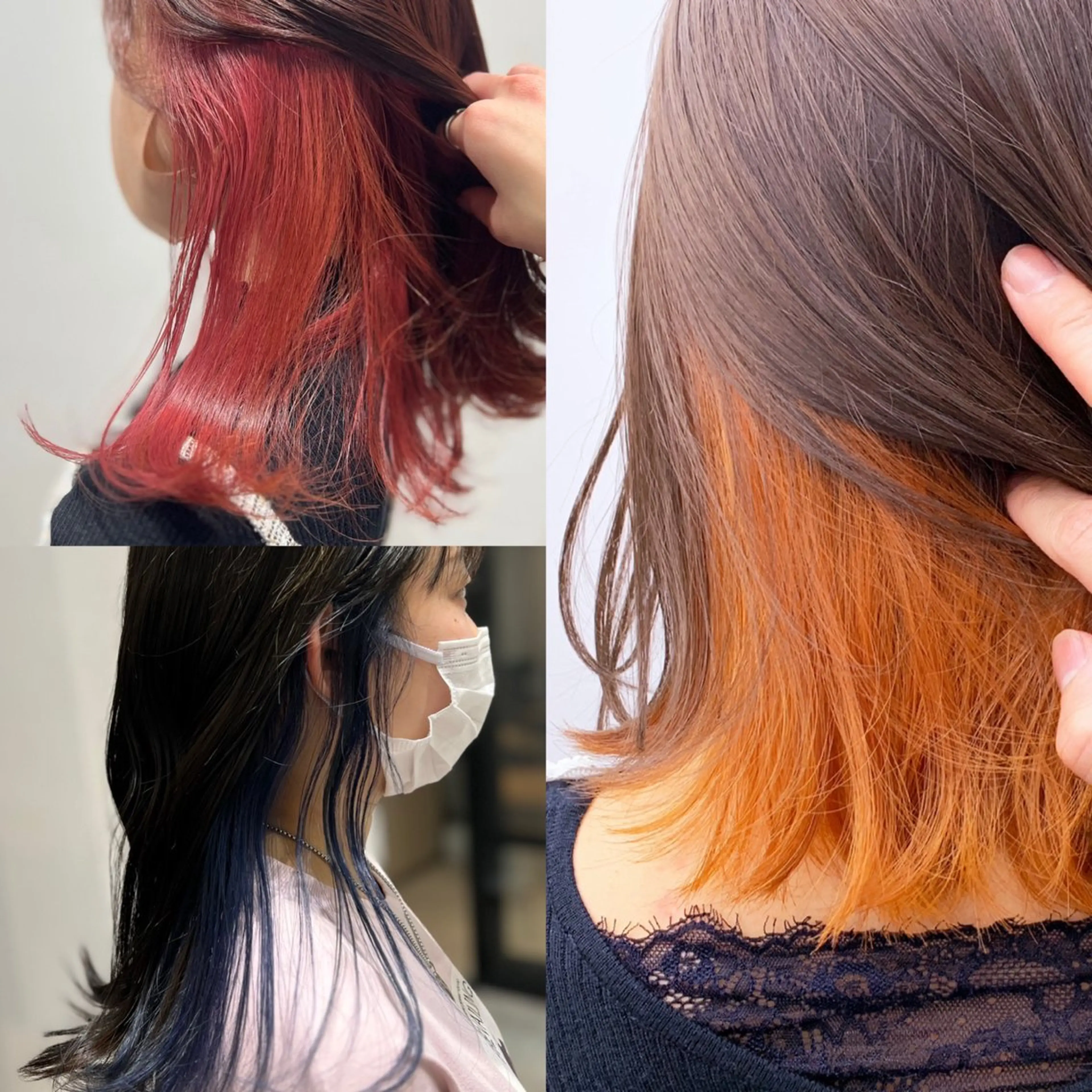 セミロング カラー ブリーチ インナーカラー カット 縮毛矯正 顔まわり職人🇰🇷 韓国ヘア/KAITOのヘアスタイル