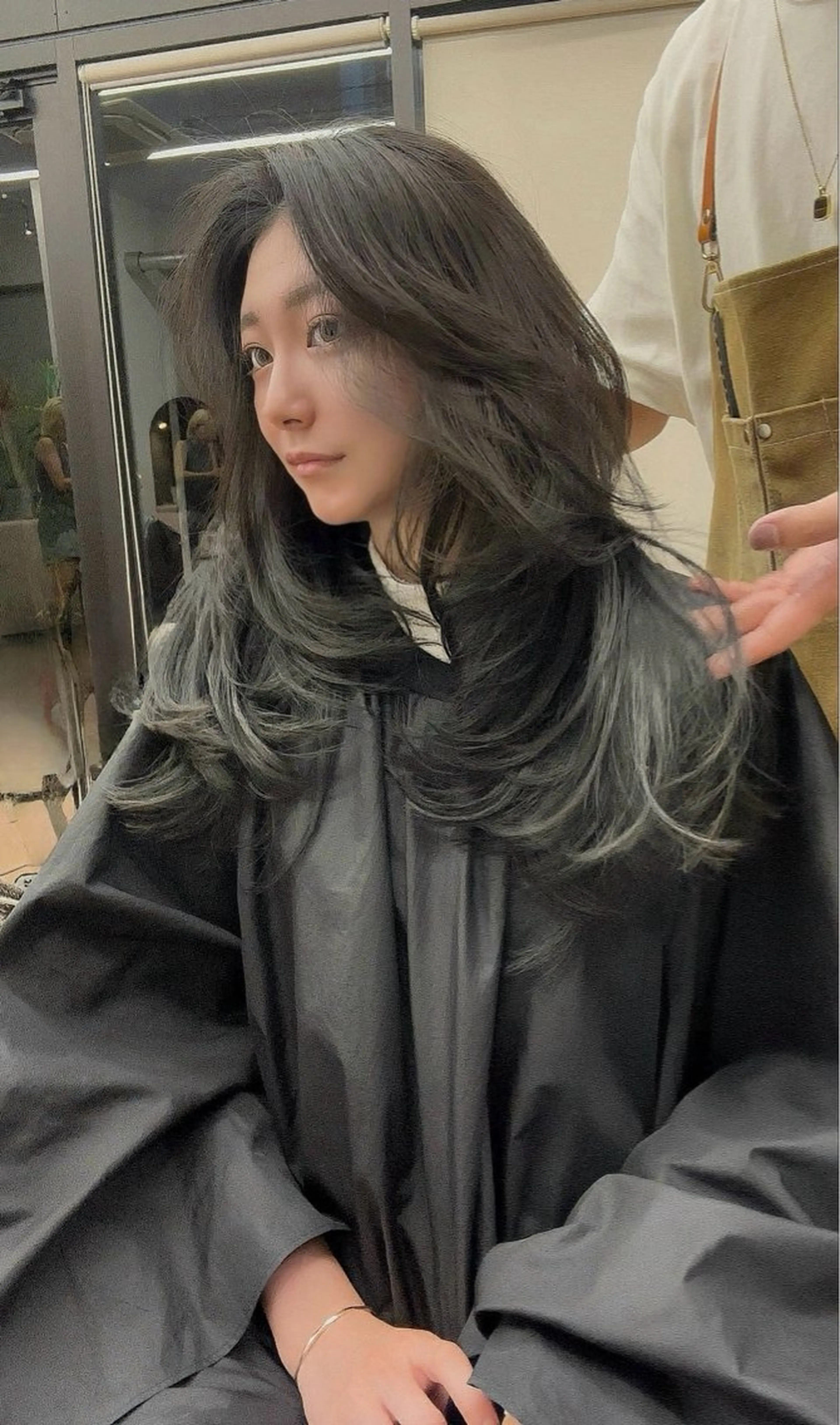 ロング カット 海外ヘア/美髪矯正 海外レイヤー/ヒラキのヘアスタイル