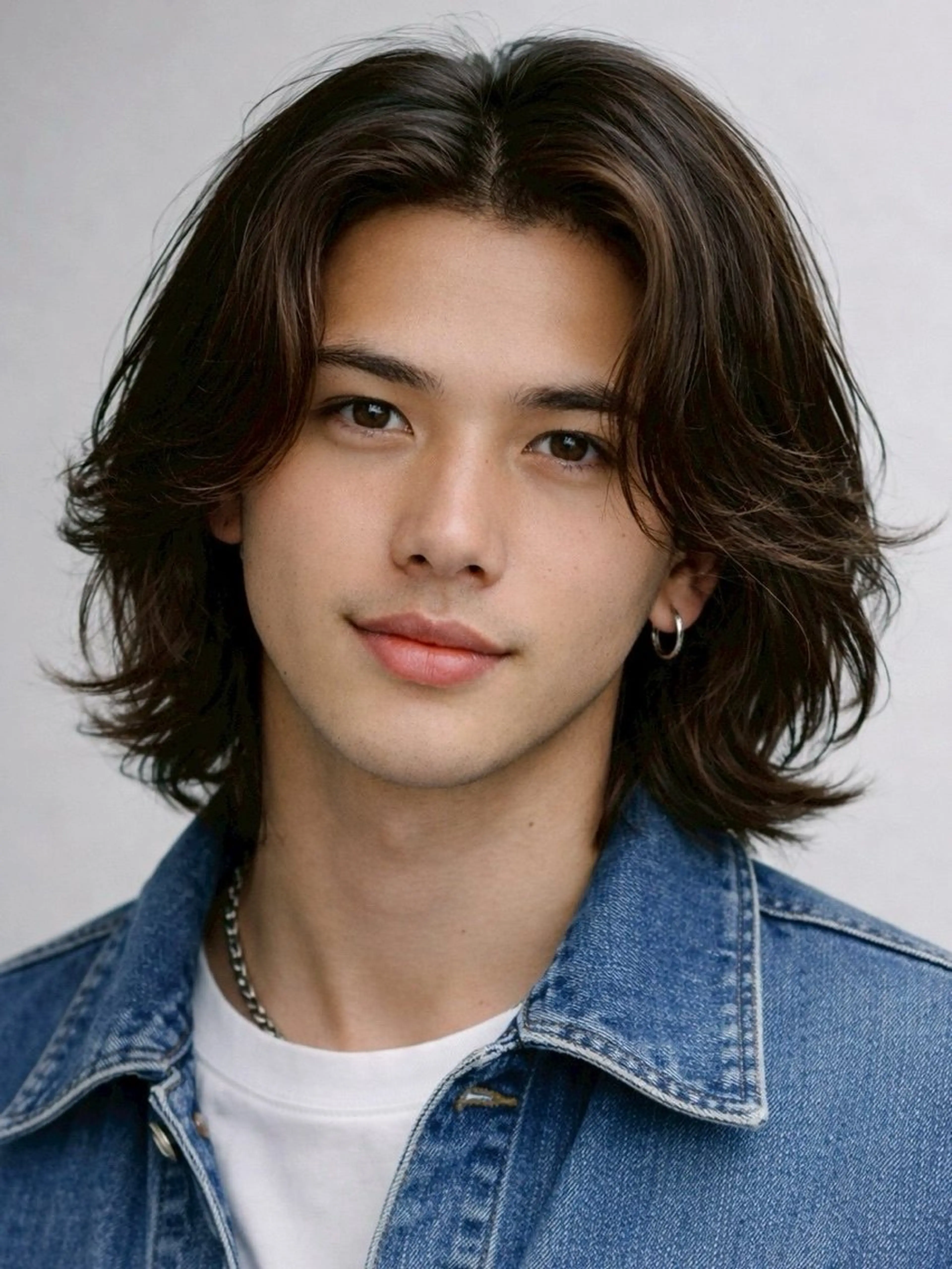 ミディアム メンズ カット センターパート職人 柏/メンズ/ ハルキのヘアスタイル