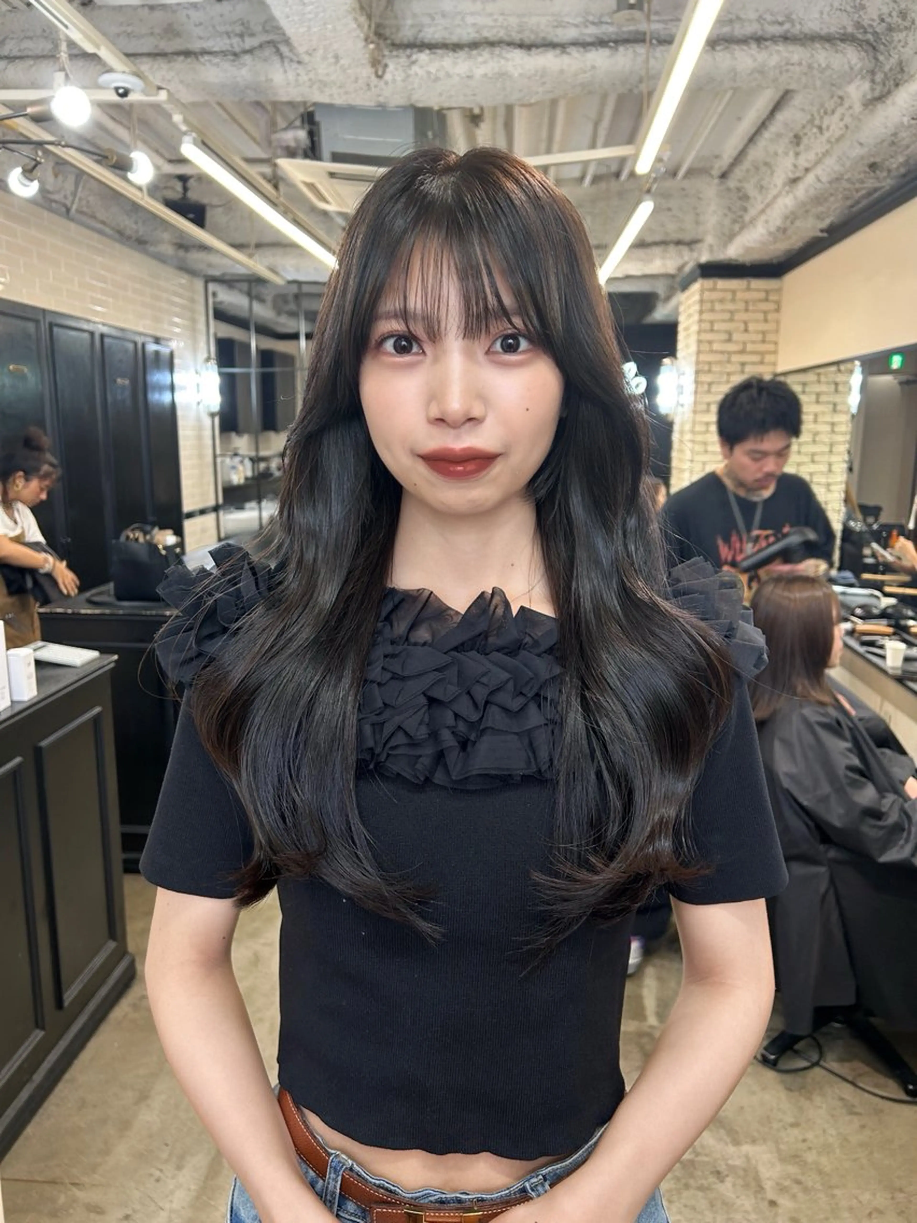 ロング カラー カット ヘアカラー トリートメント 地毛風艶カラー🌿 喜多夏海のヘアスタイル