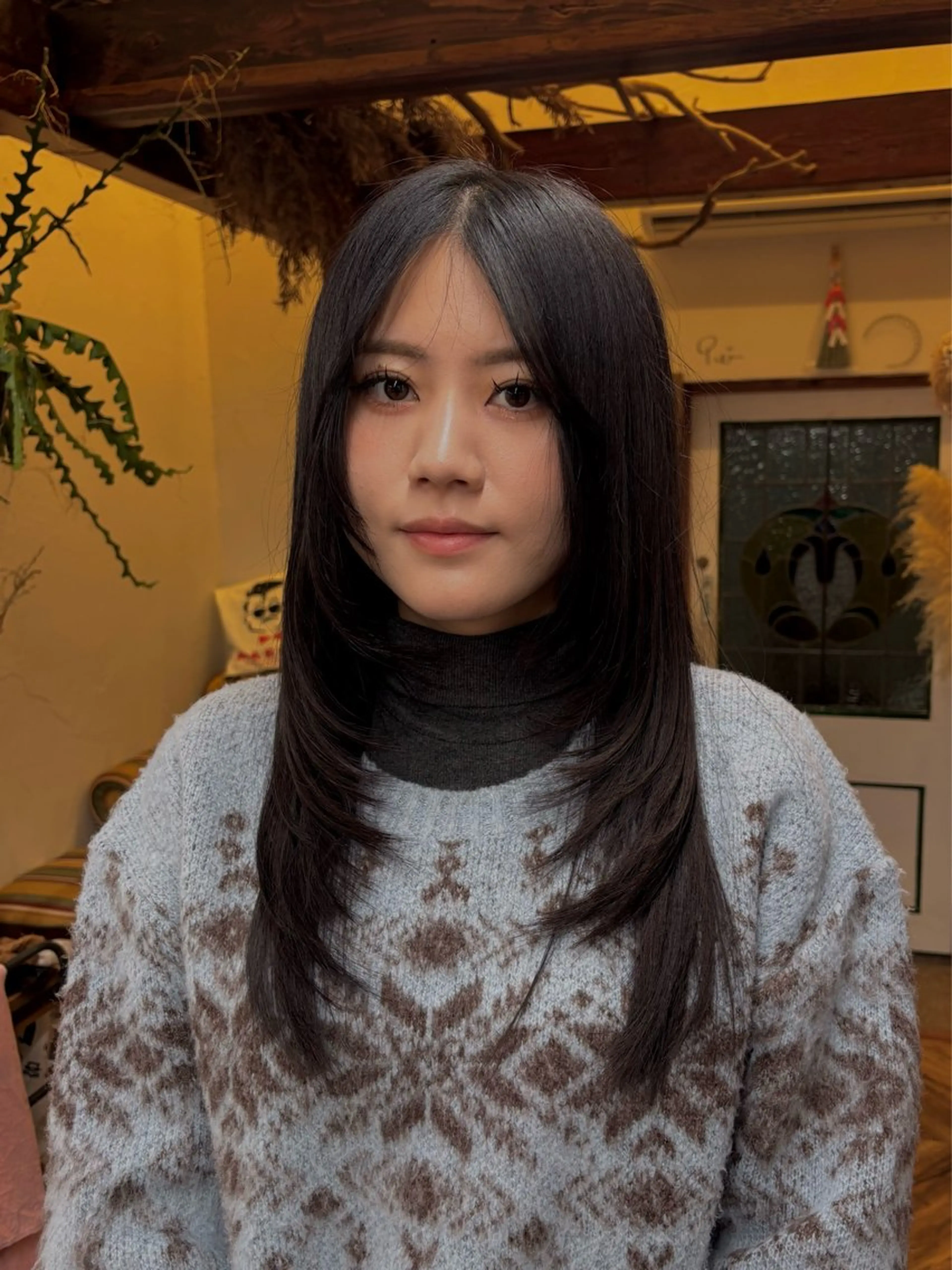 ロング 顔周りカット レイヤーカット カット ボブ/レイヤーカット ｜ヨシダユウセイのヘアスタイル