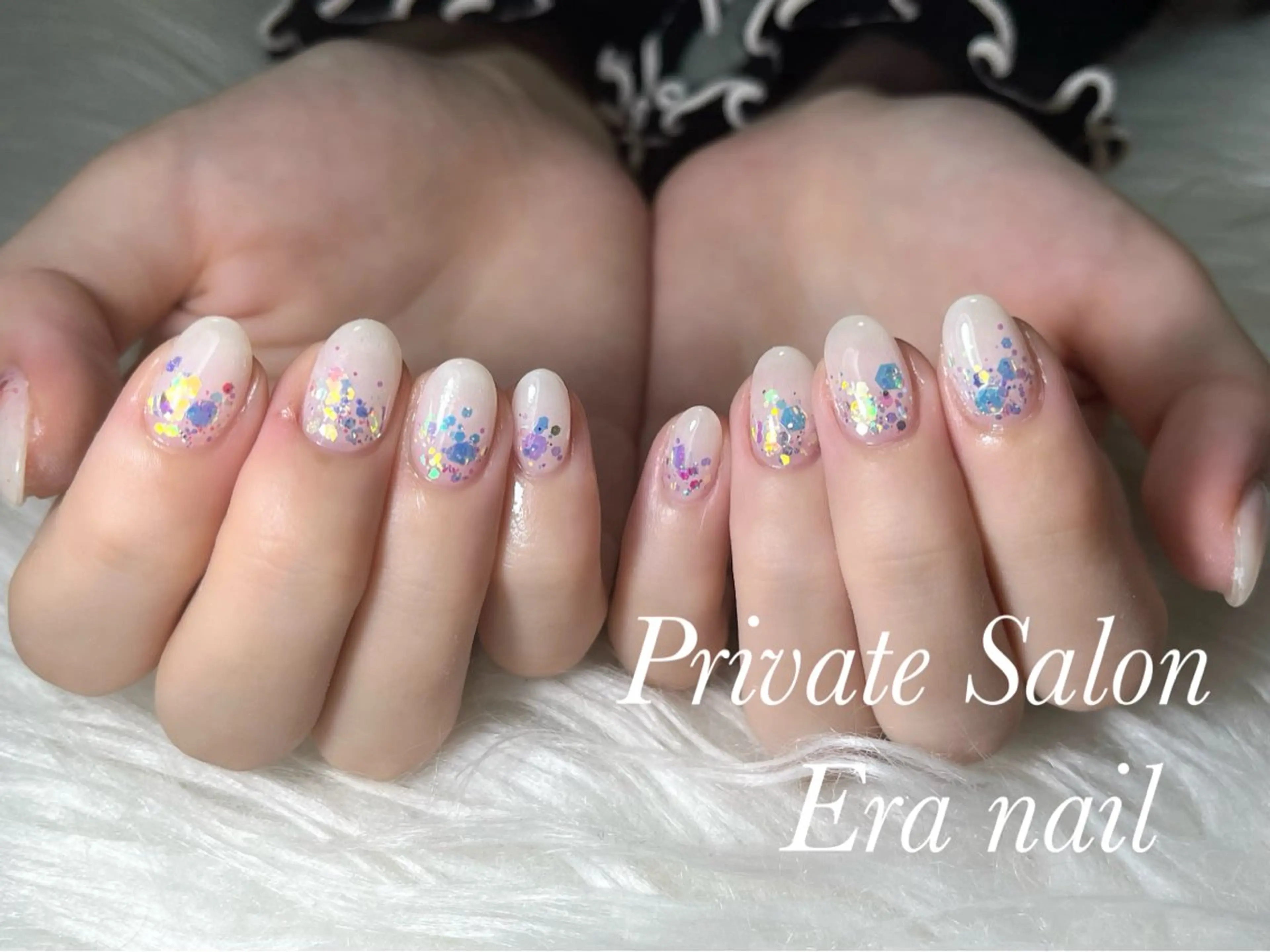 ネイル ラメ(グリッター) ワンカラーネイル ハンドネイル Era nailのネイルデザイン