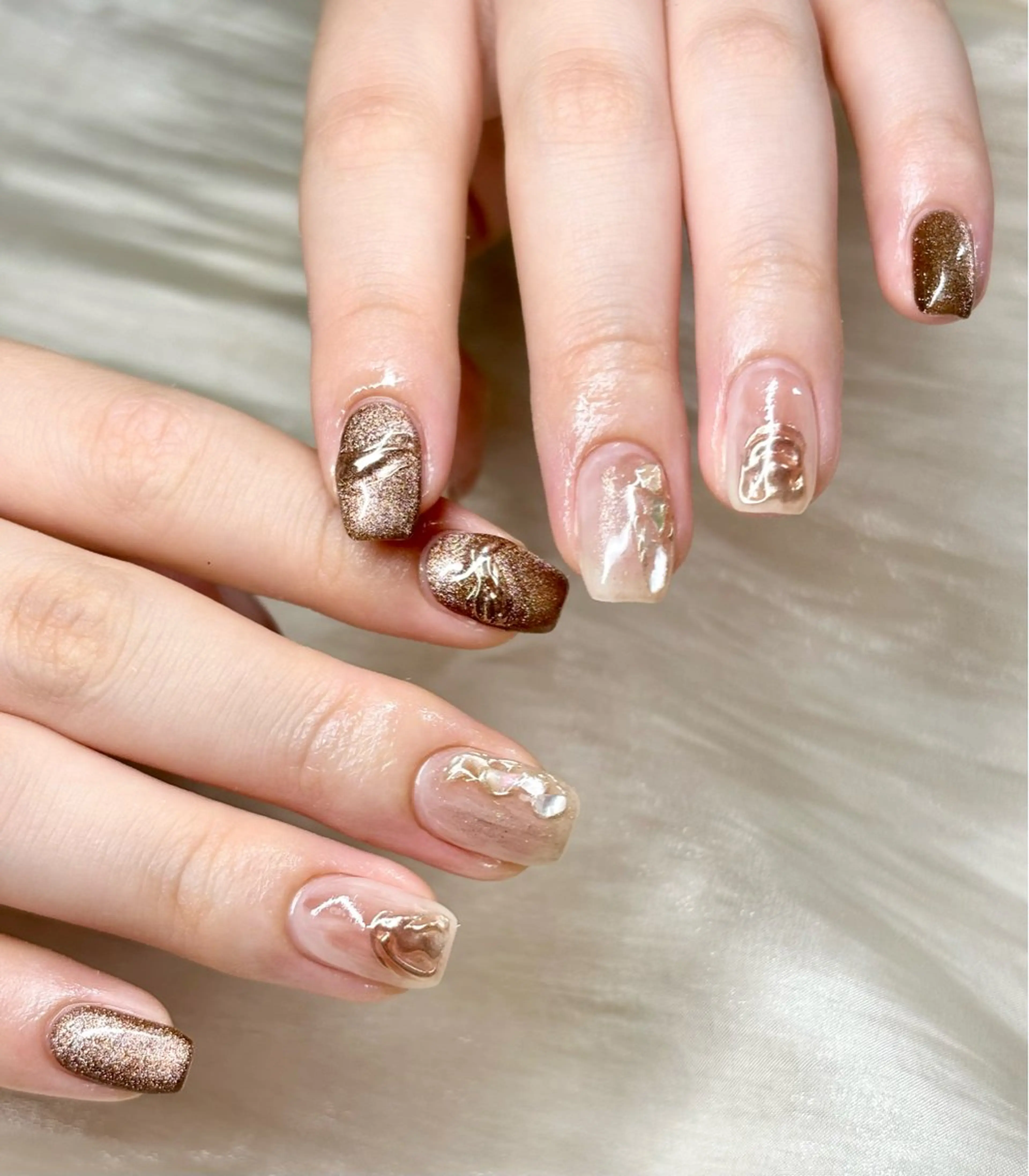 ネイル ニュアンスネイル シンプルネイル ハンドネイル ハンドケア ETE LUNA NAILのネイルデザイン