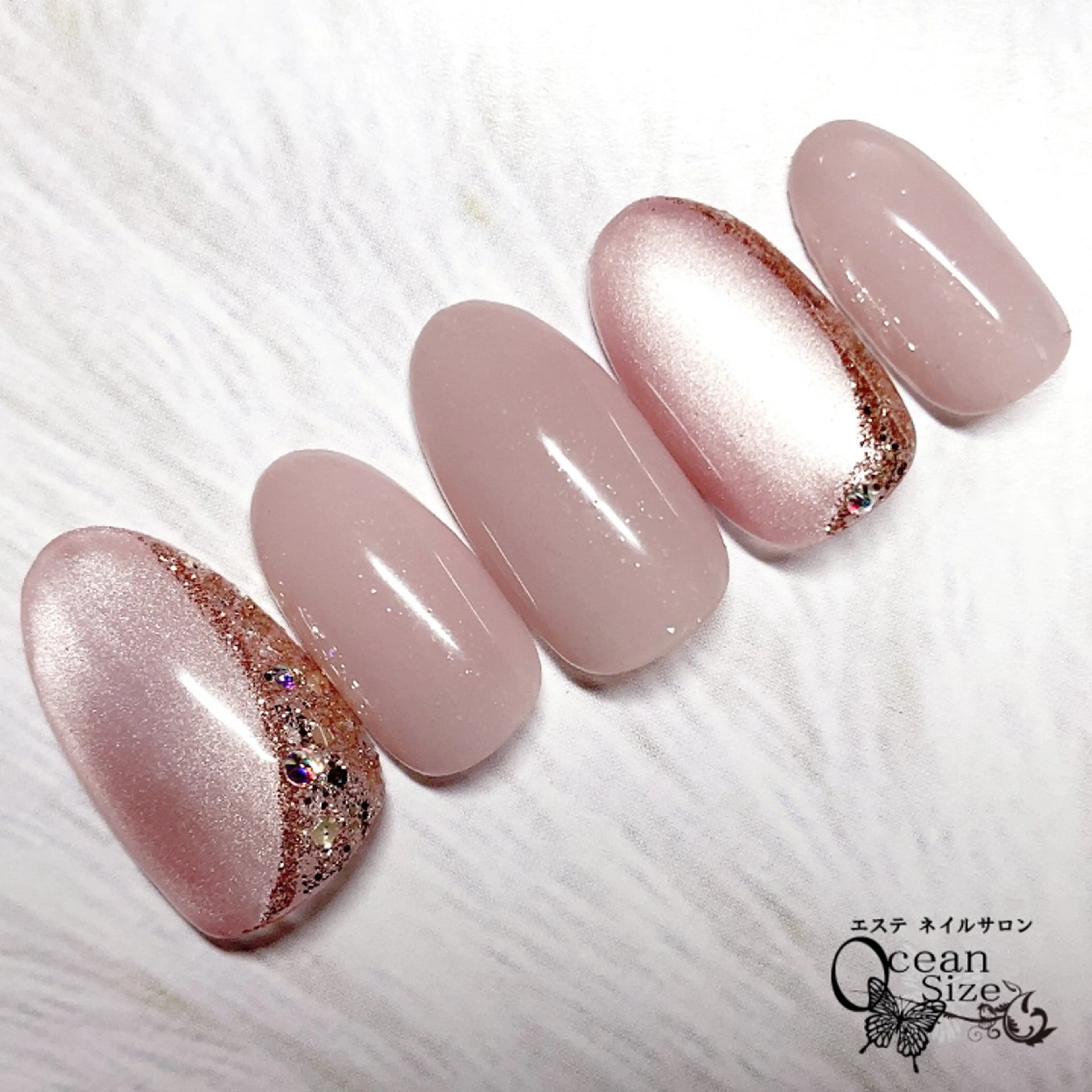 【初回】⭐️オフなし⭐️TWINカラー4本デザインコーデネイルの写真