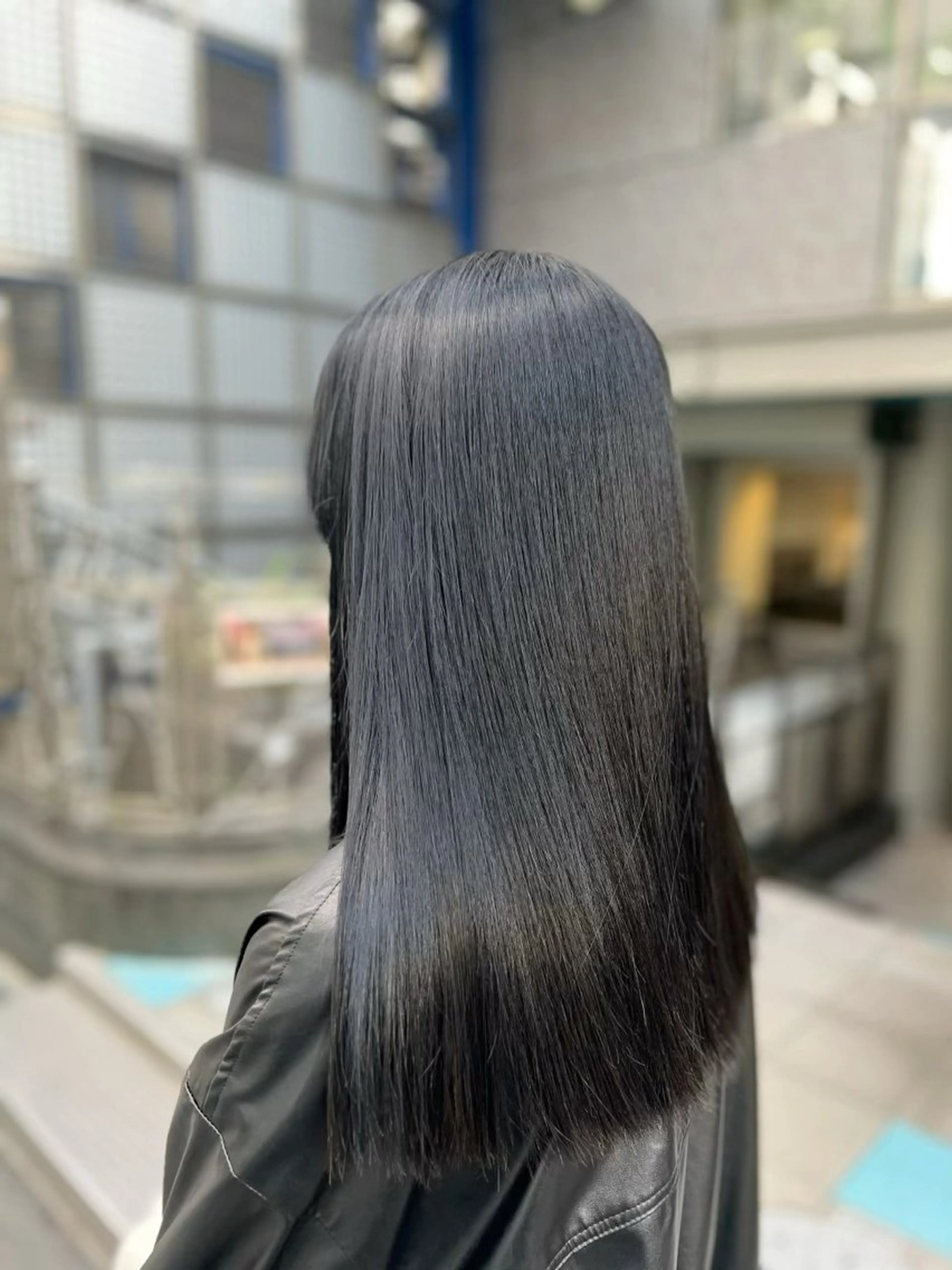 ロング カラー ヘアカラー トリートメント eco/堀江/ 艶カラー/髪質改善のヘアスタイル