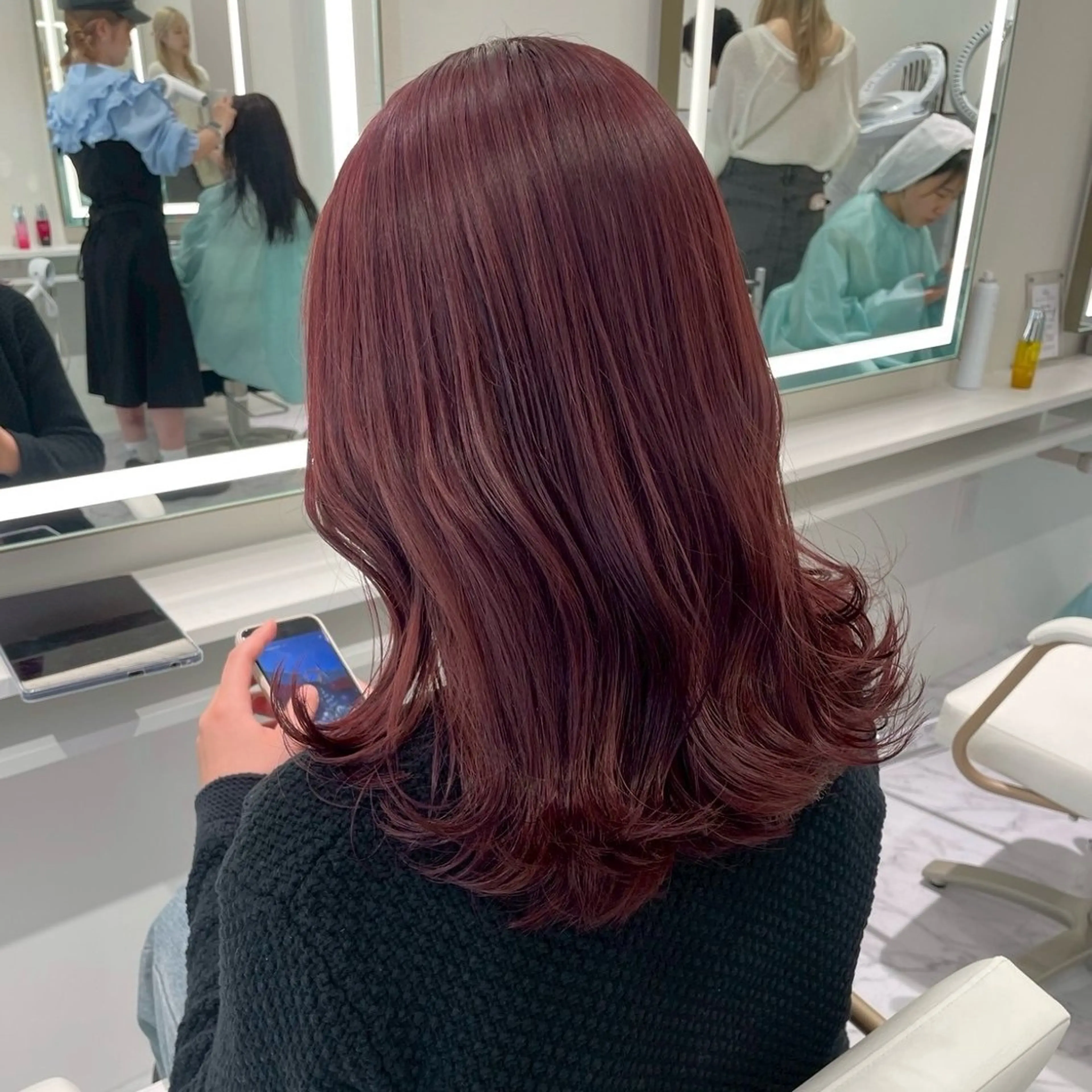 セミロング ヘアカラー ParveMix /石田 佳澄🩶のヘアスタイル