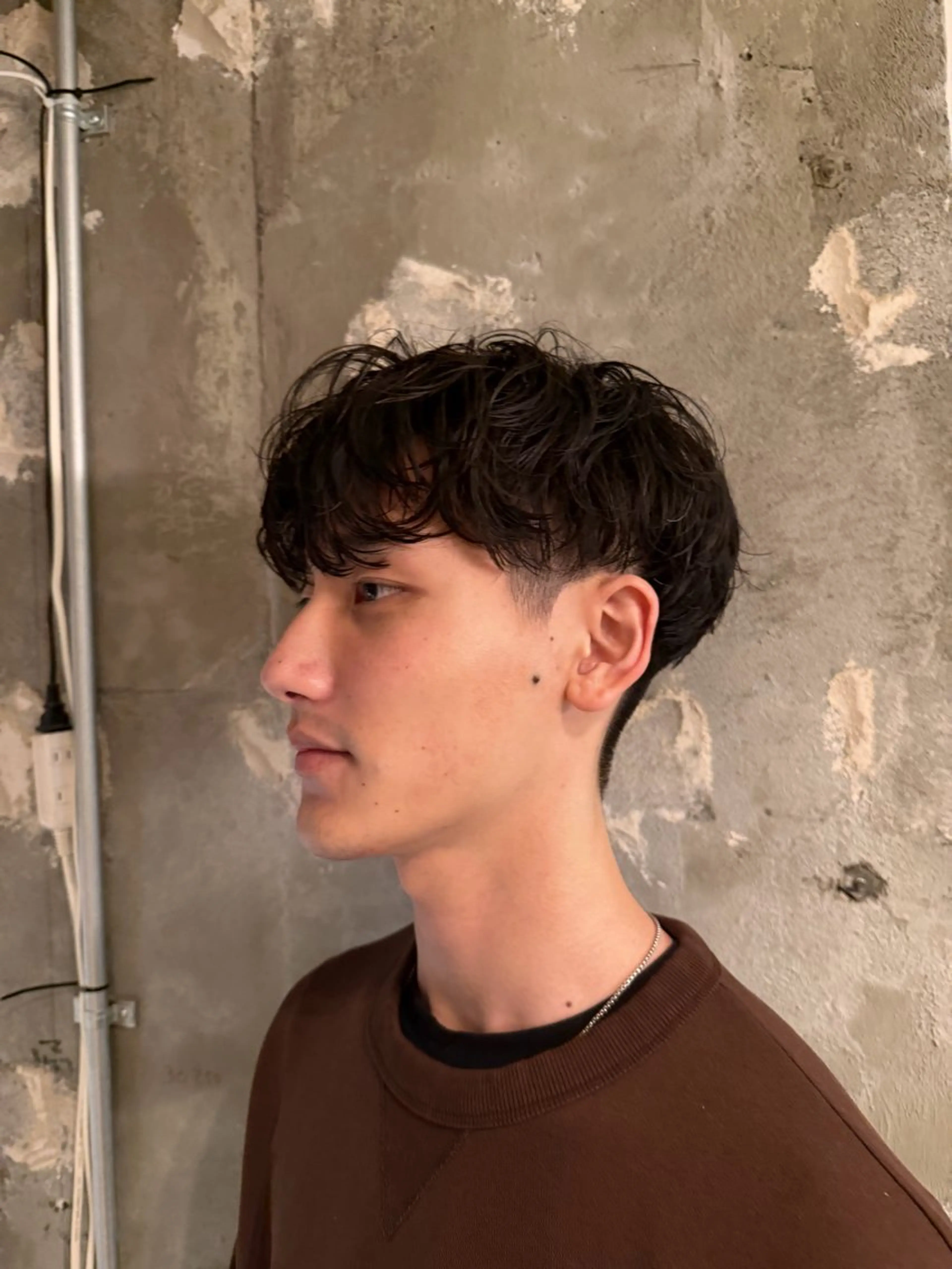 ミディアム パーマ 河本 伶のヘアスタイル