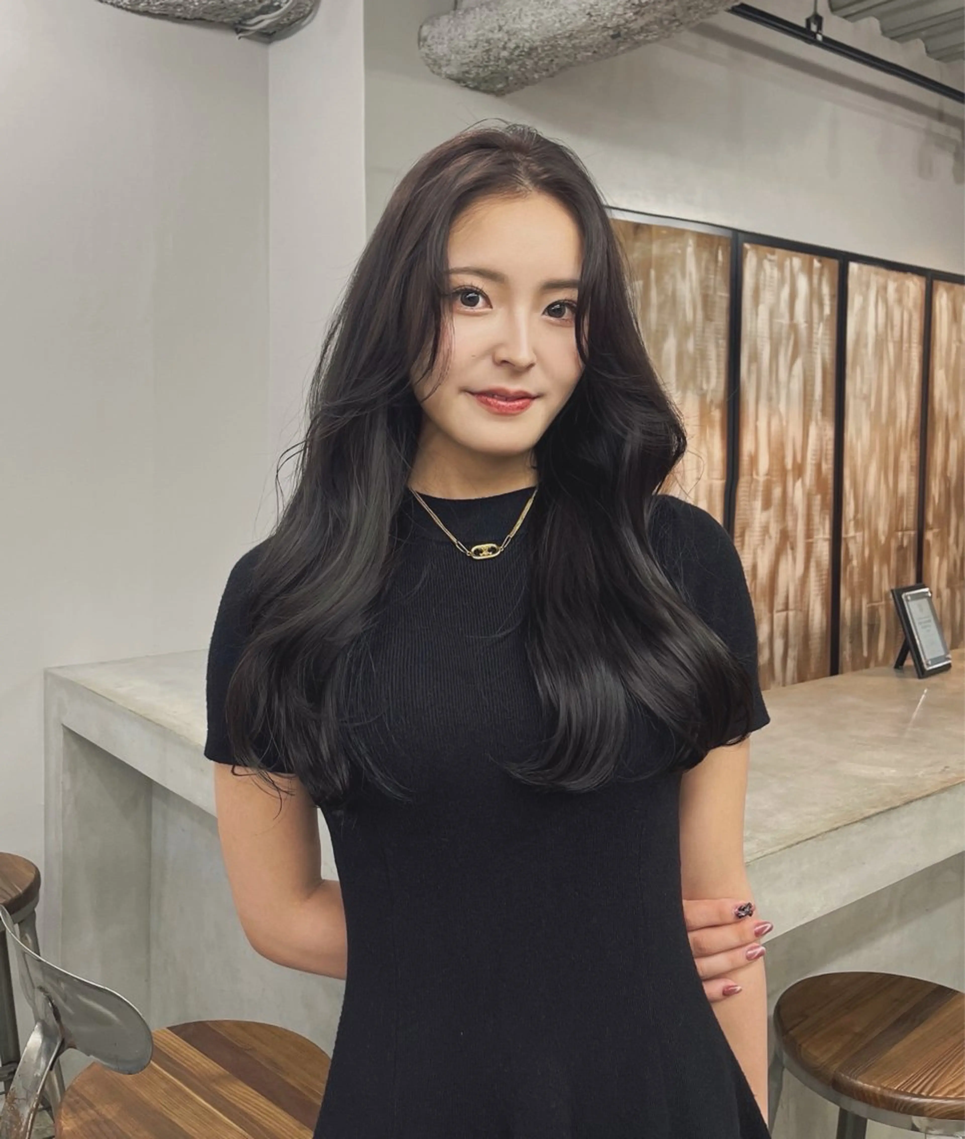 ロング カラー ダブルカラー グレージュ ラベンダーカラー ラベンダーグレージュ ラベンダーグレー カット ヘアカラー トリートメント ヘアセット 韓国ヘア🫧 KAZUTOのヘアスタイル