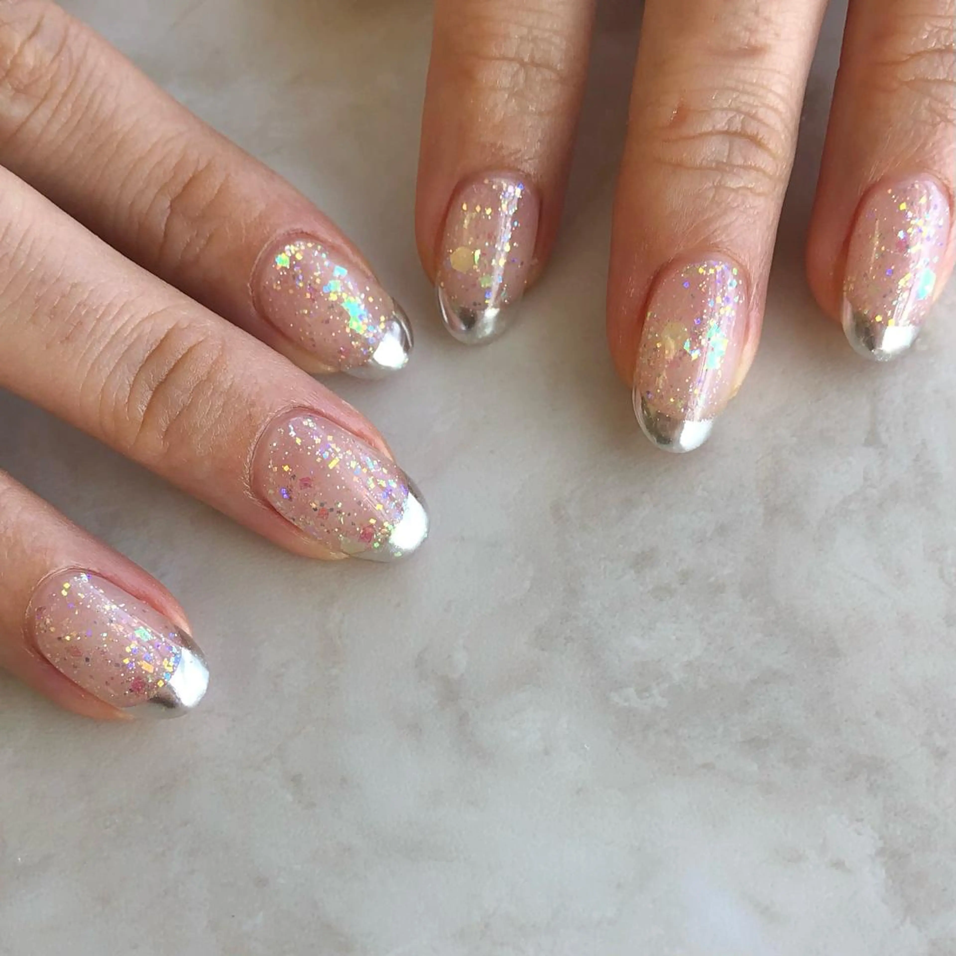 ネイル ラメ(グリッター) Lee.nail ハルカのネイルデザイン