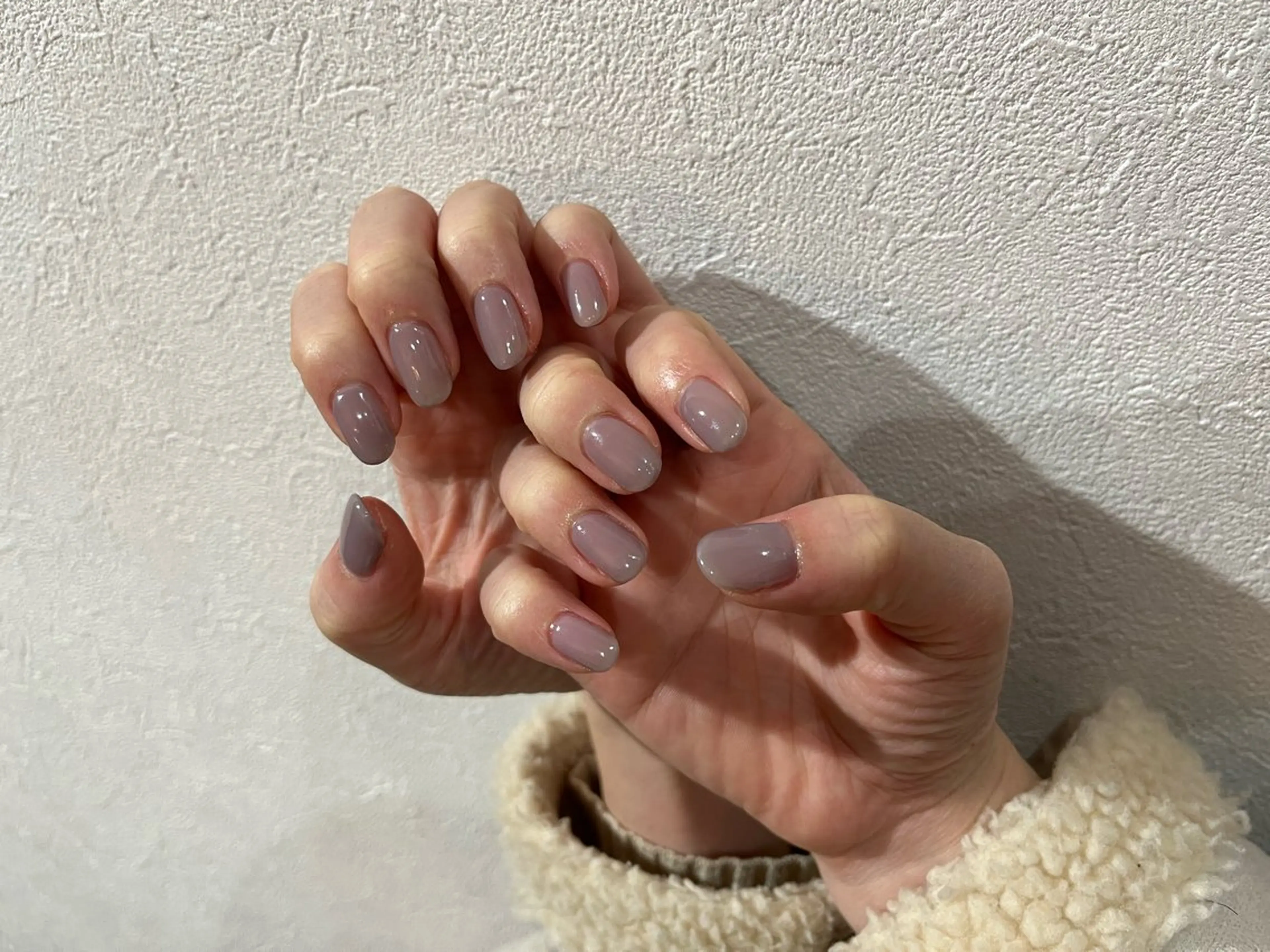 ネイル ジェルネイル ワンカラーネイル ハンドネイル SHE adusaのネイルデザイン