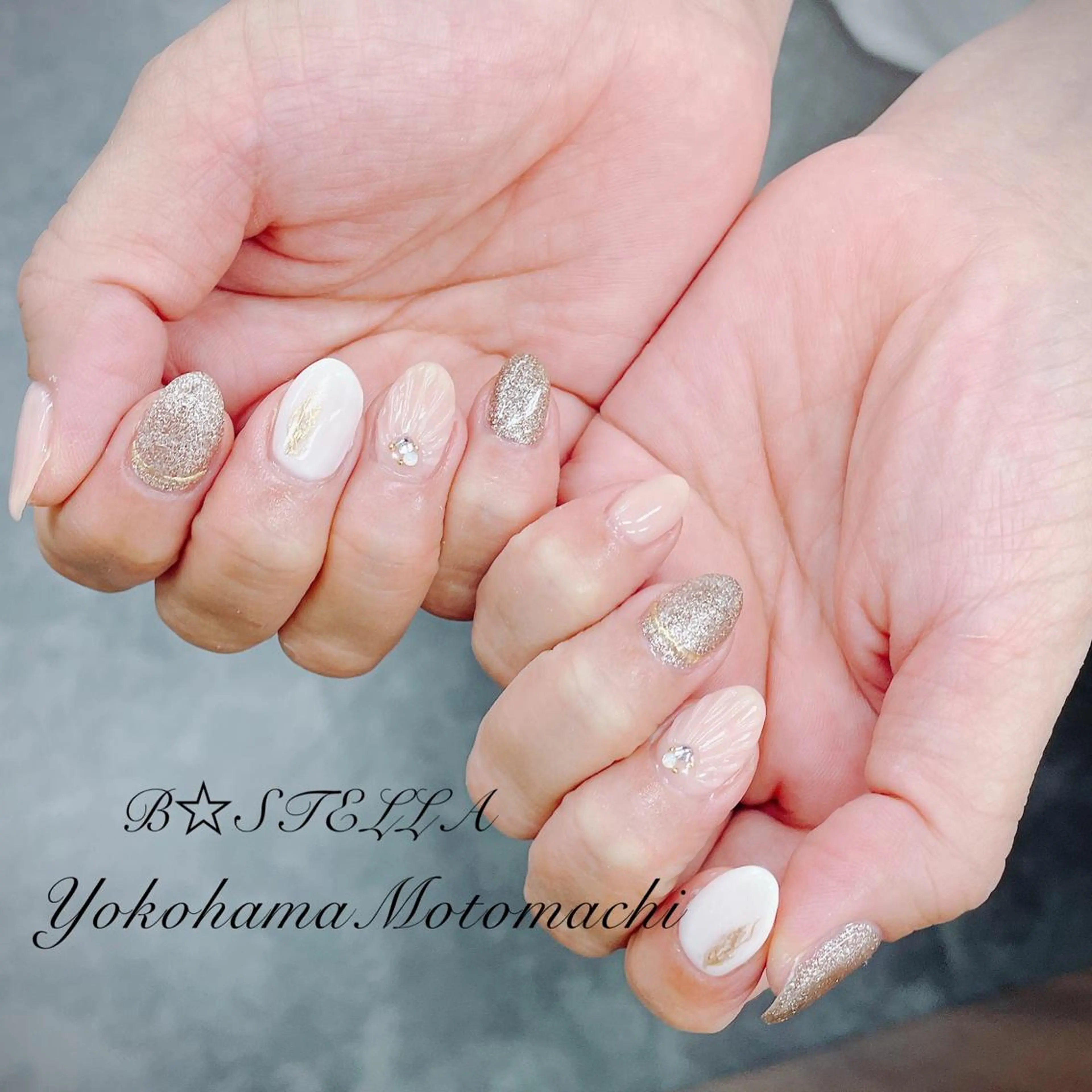 ネイル オーロラネイル クリアネイル フットネイル フレンチネイル ジェルネイル B☆STELLA SATOのネイルデザイン