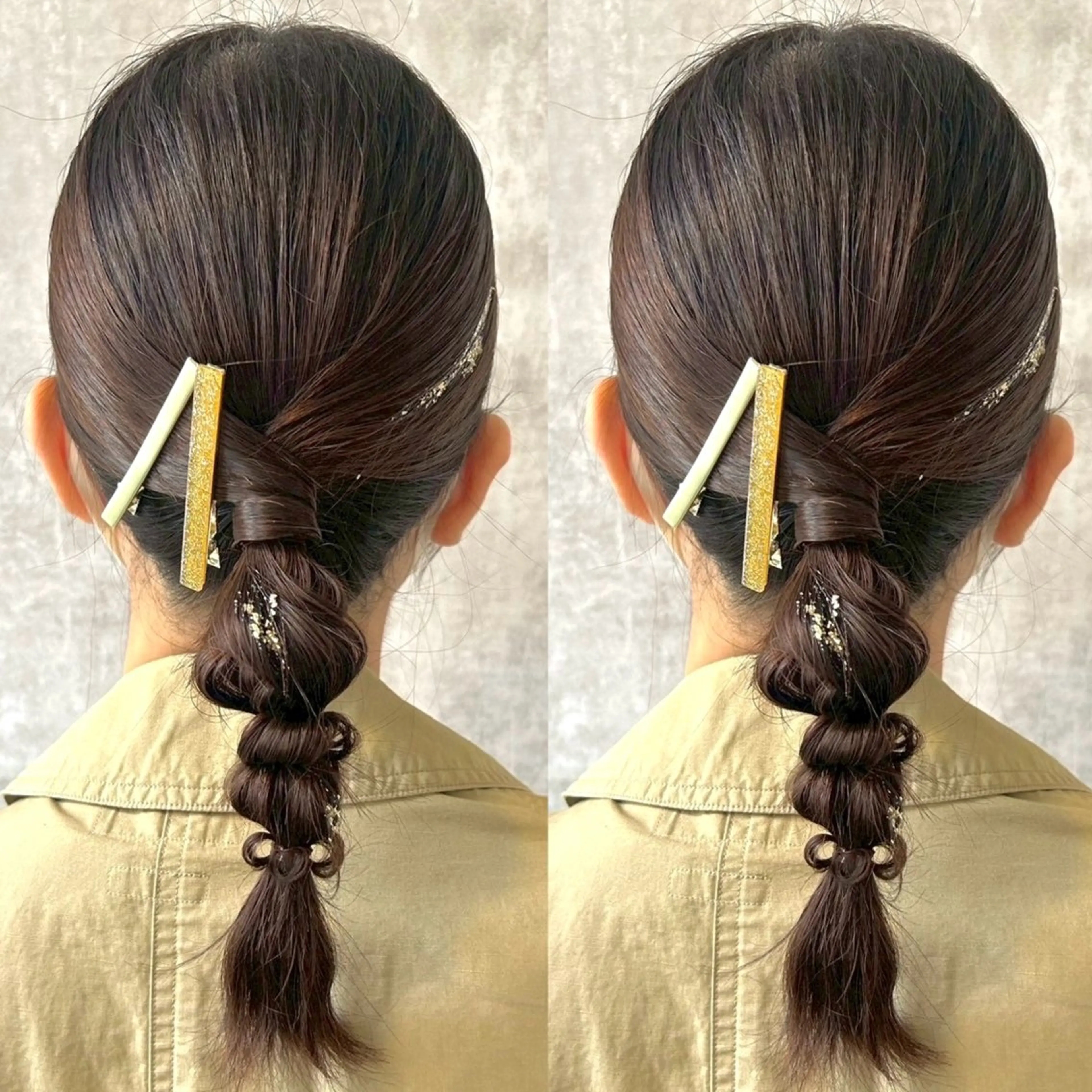 セミロング ヘアアレンジ ヘアセット ヘアメ🎀推しカラー 🥣横浜/しほ🧸のヘアスタイル