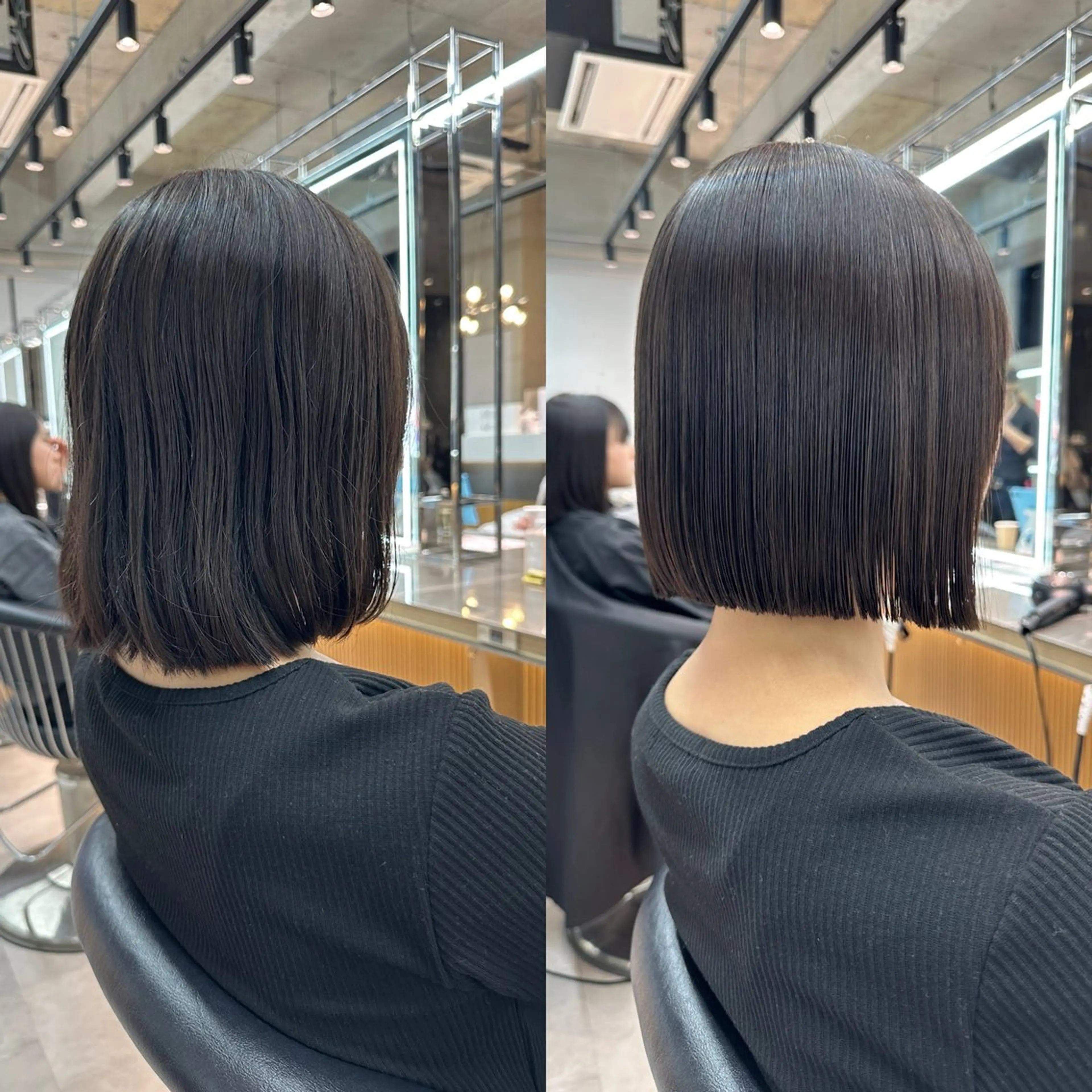 ミディアム カット 縮毛矯正 トリートメント ✨髪質改善特化✨副 店長椎葉信乃介のヘアスタイル