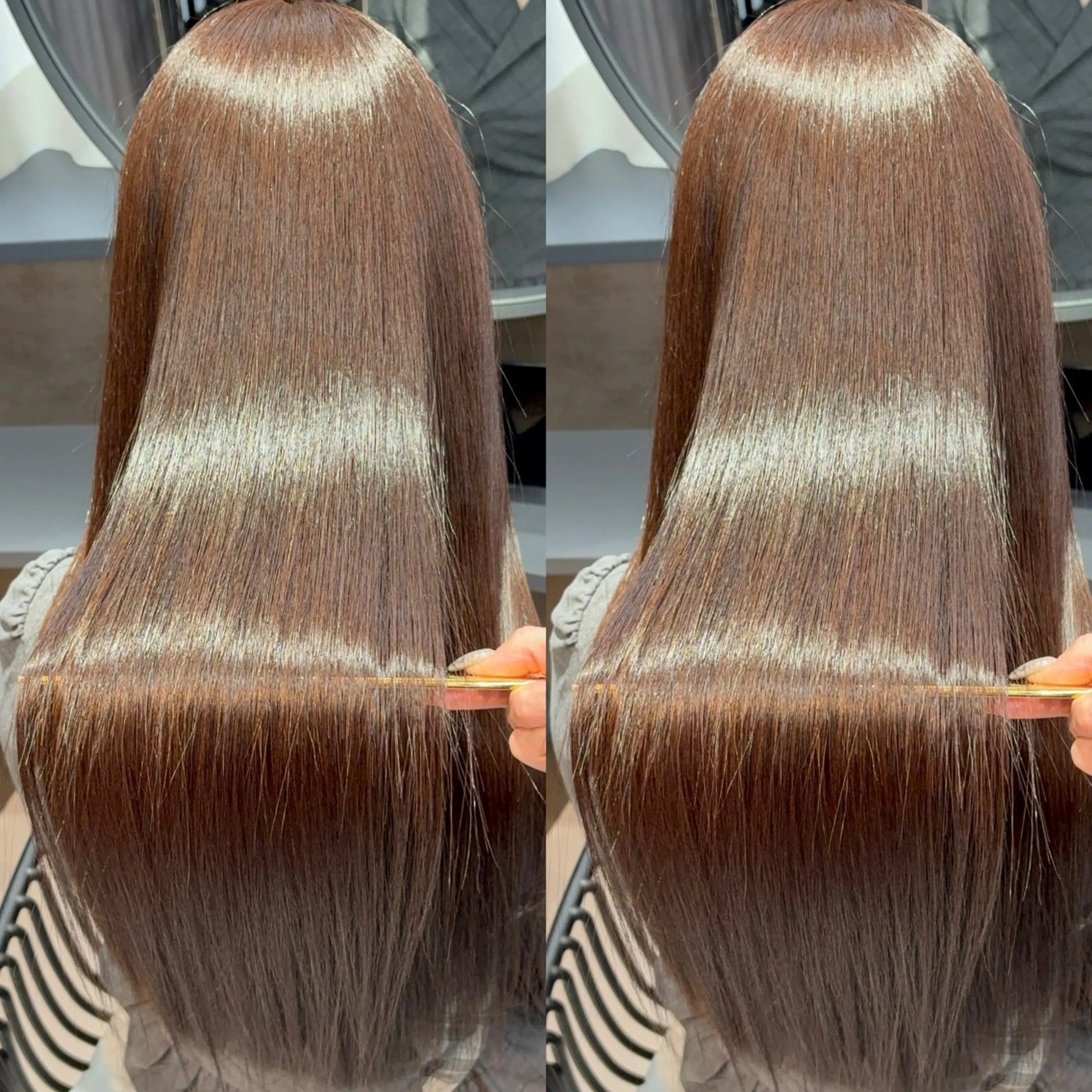 ロング カット ヘアカラー トリートメント 今話題の艶髪矯正 美艶カラー/FUKAのヘアスタイル