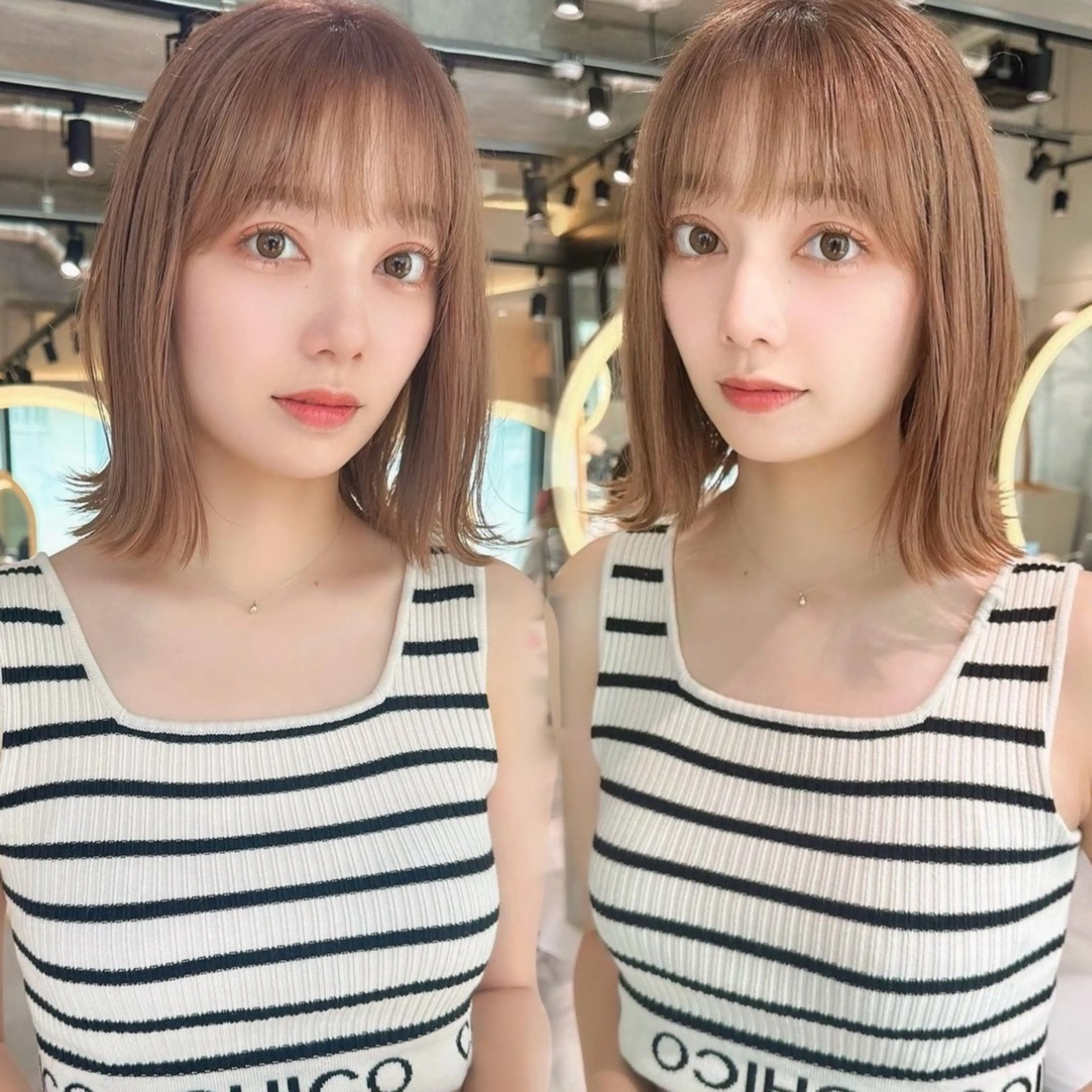 【平日2名限定💎✨】SNSで話題💖 切りっぱなしボブ+低ダメージワンカラー+1stepトリートメントの写真