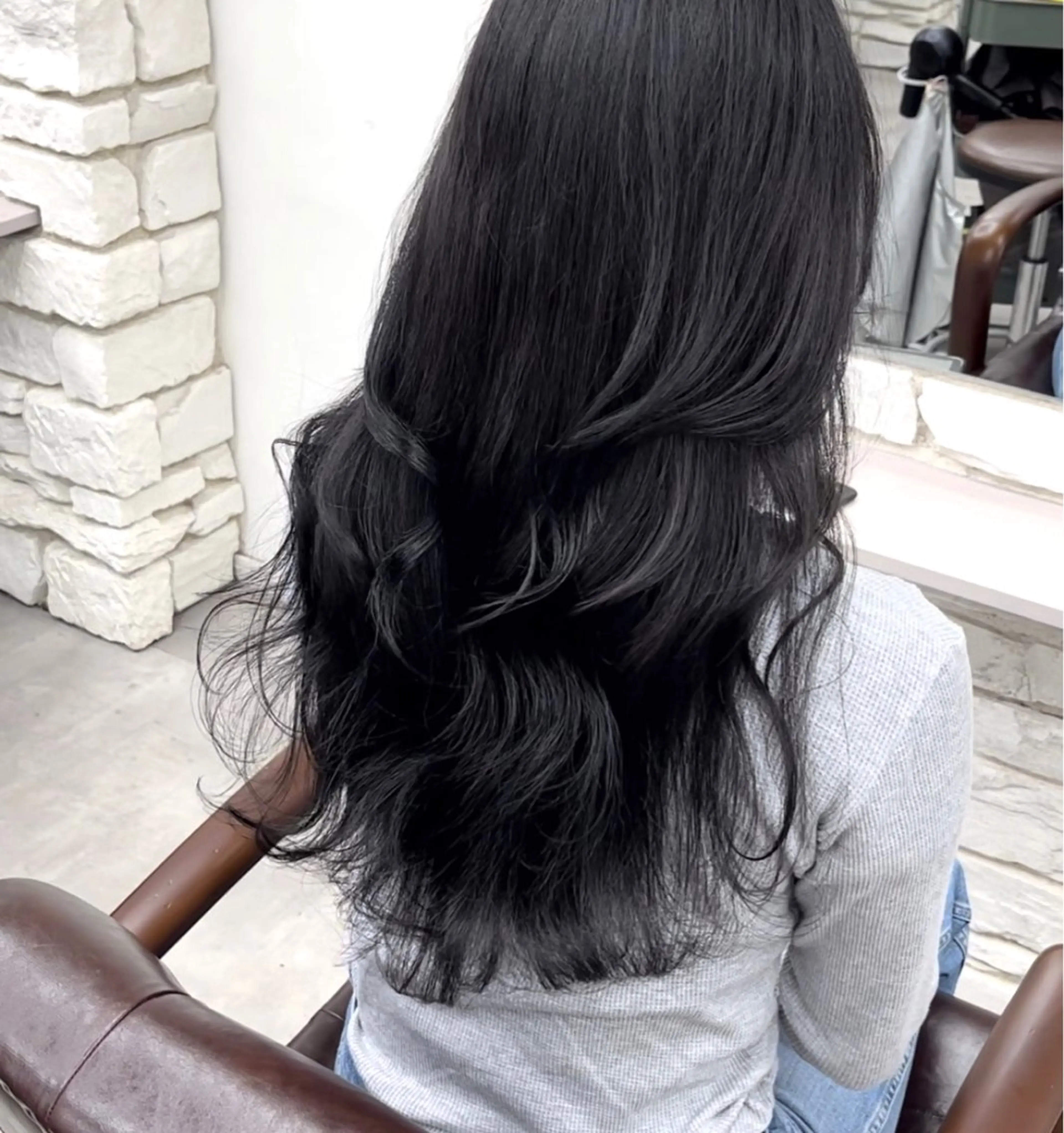 ロング カラー カット ヘアカラー トリートメント 巻ける髪質改善で美髪 にデザイン✨/よしみのヘアスタイル