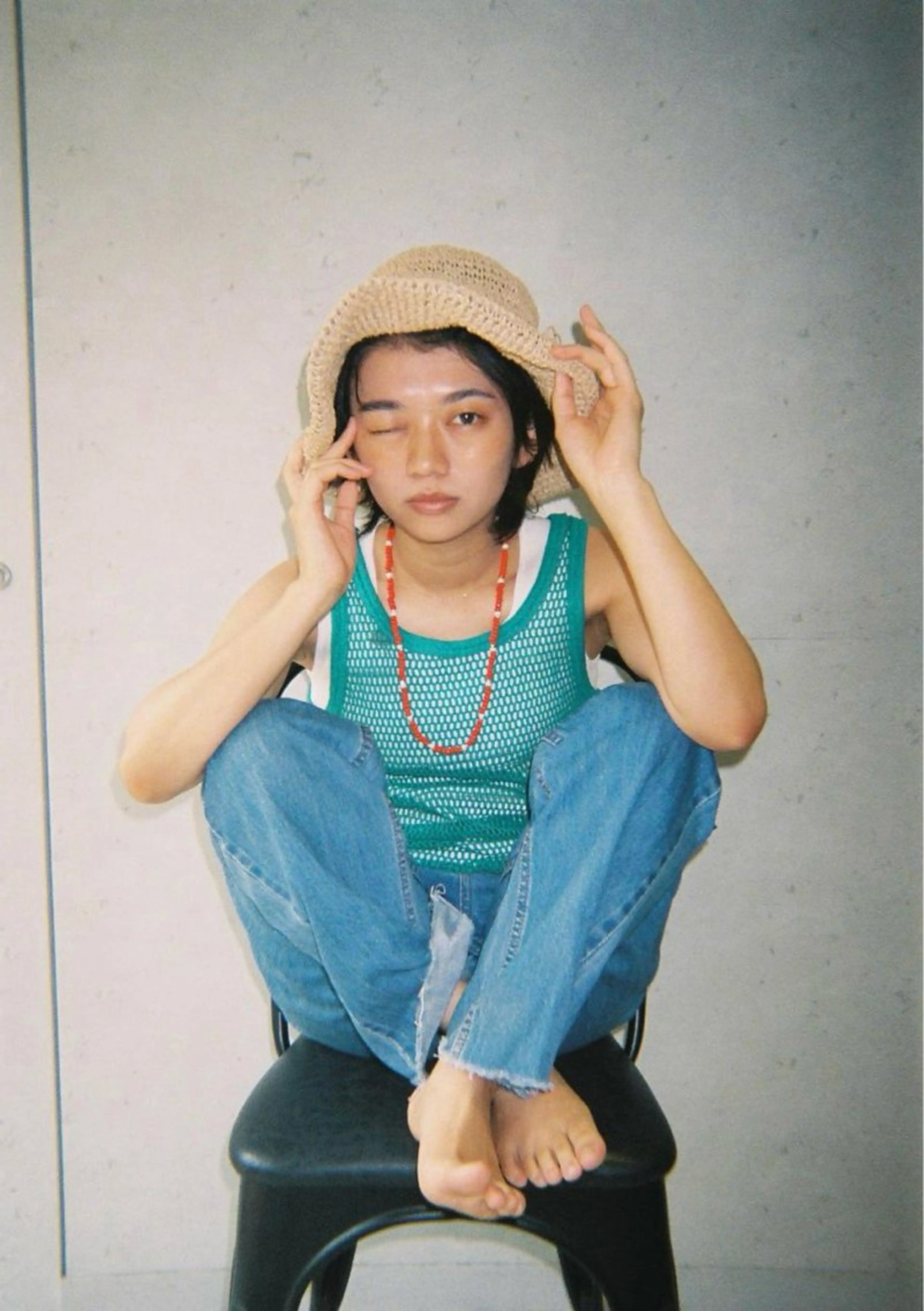 ミディアム カラー TAS所属・岩田 良/ブリーチカラーのヘアスタイル