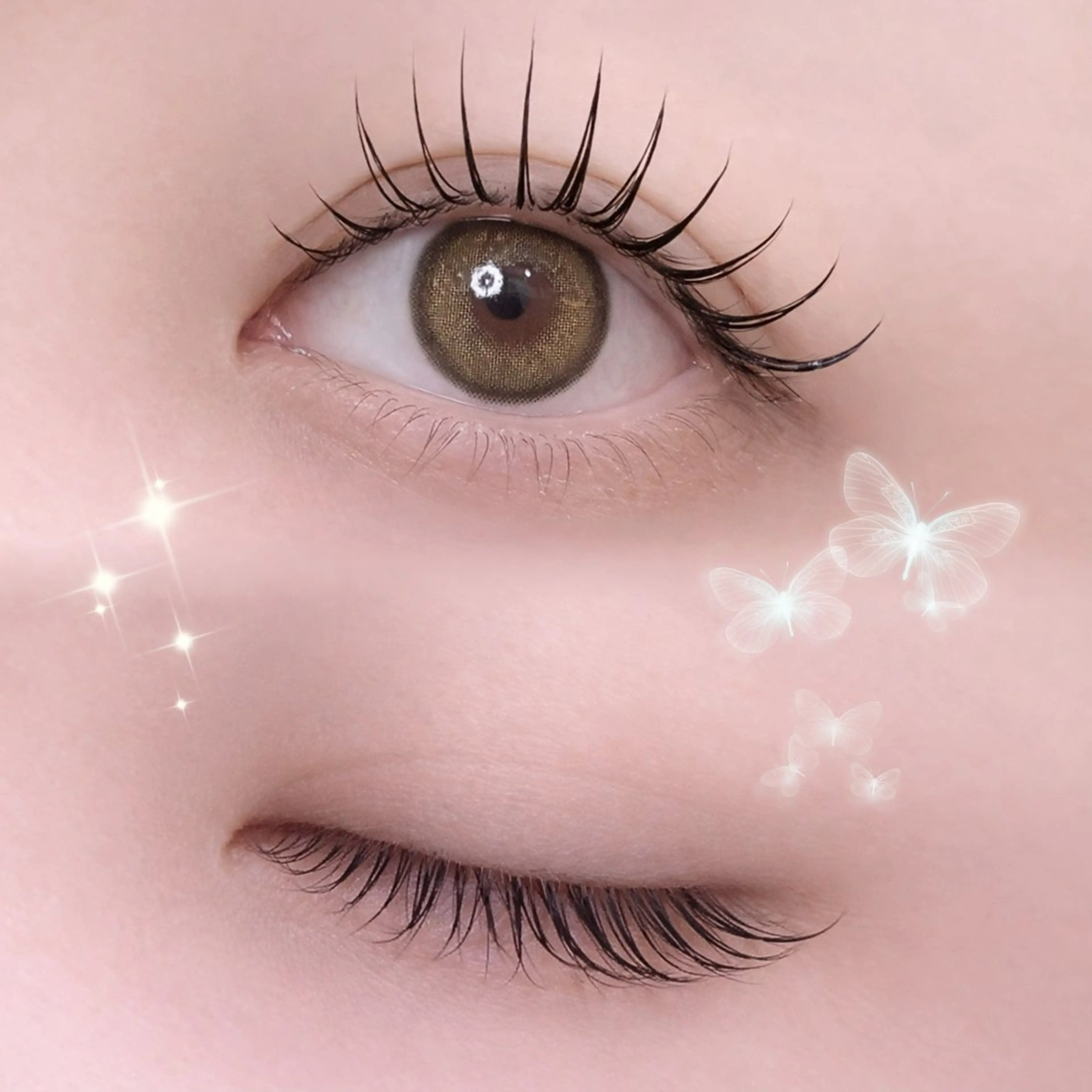 LEDエクステ🪽LD・LCカール導入✨フラットラッシュ＋100本🎀✨オフ/コーティング/アイシャンプー付🎀🧴の写真