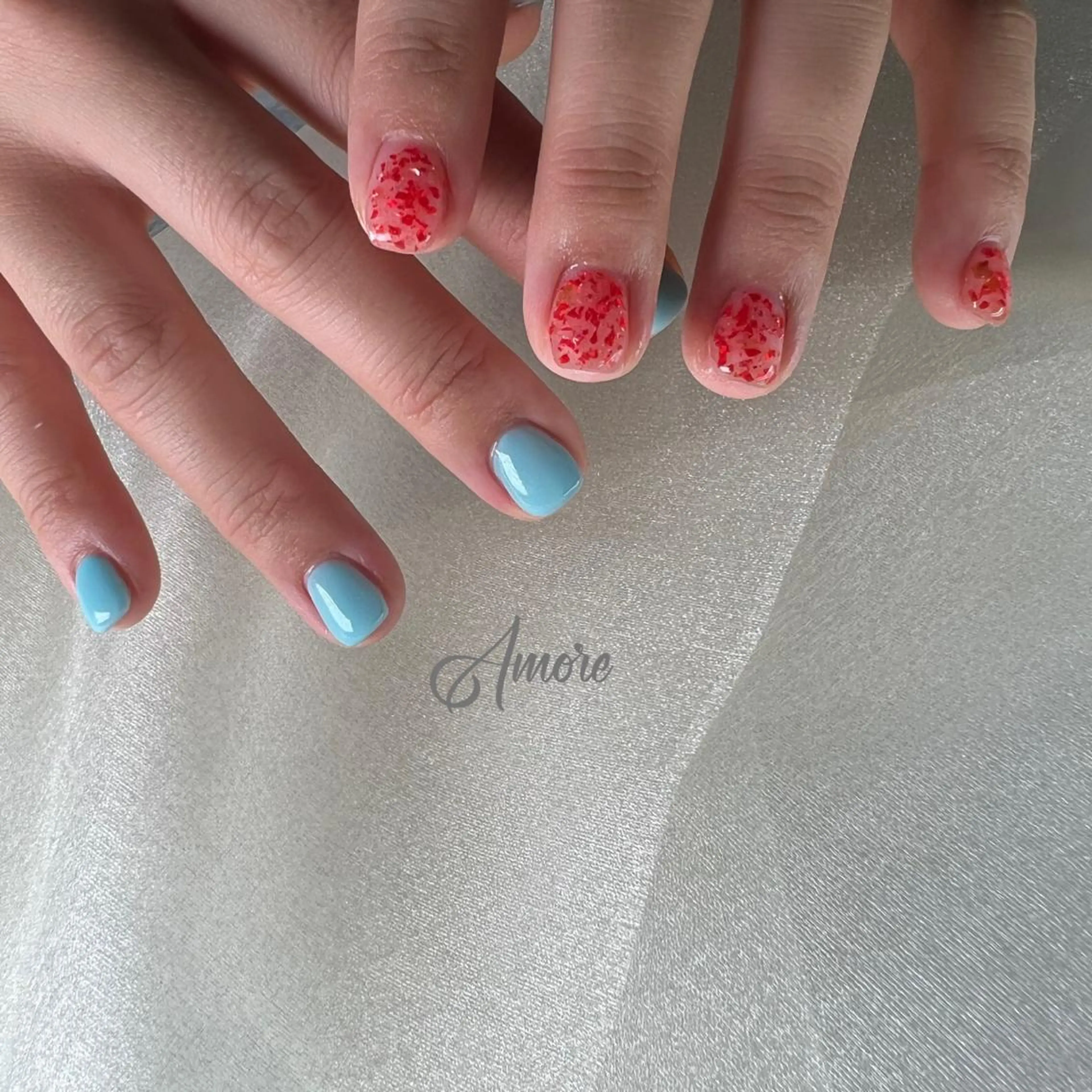 ネイル ジェルネイル 氷ネイル・うるうるネイル マグネットネイル ミラーネイル ニュアンスネイル You kyehwaのネイルデザイン