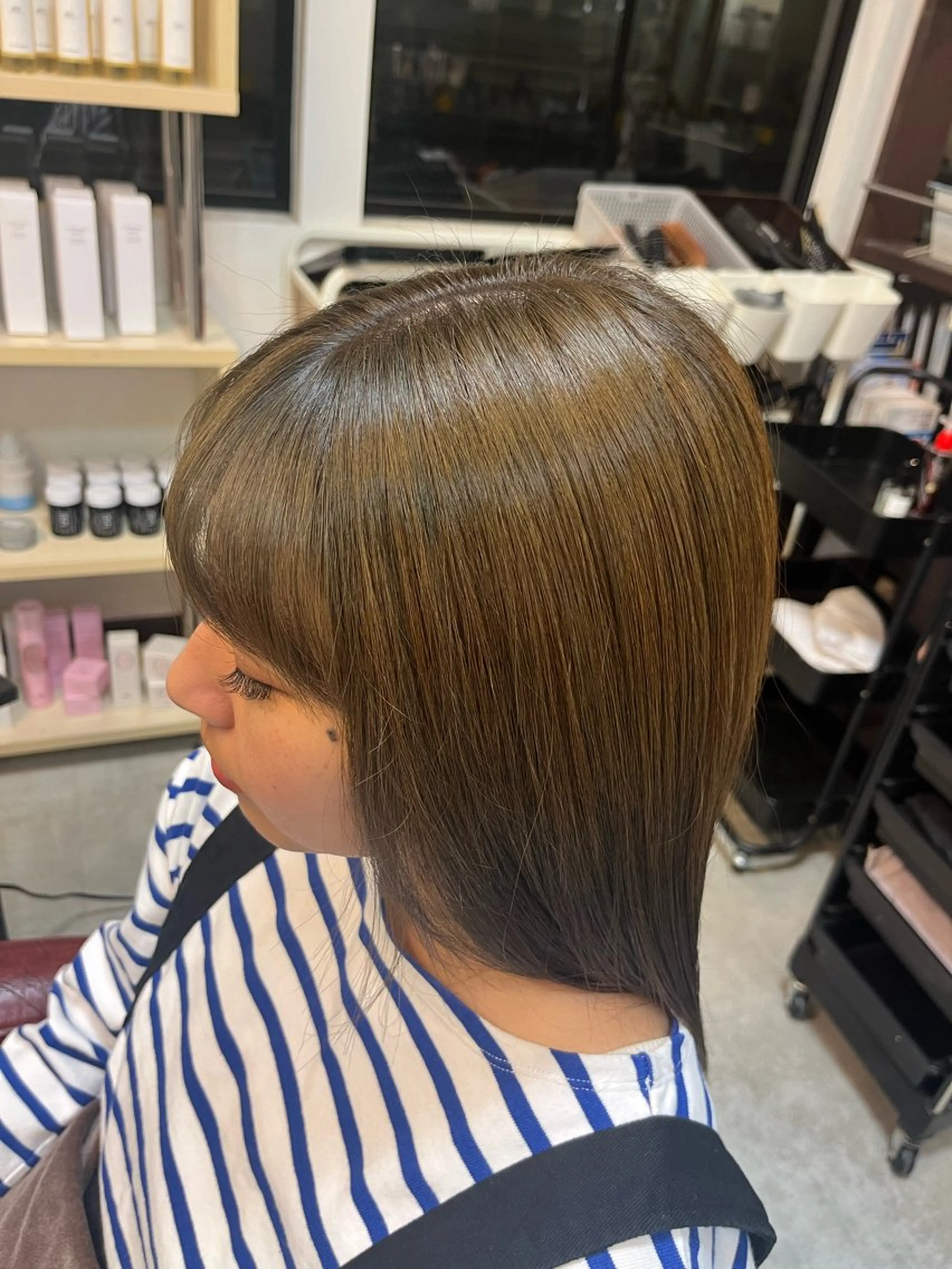 カラー 立道 樹奈のヘアスタイル