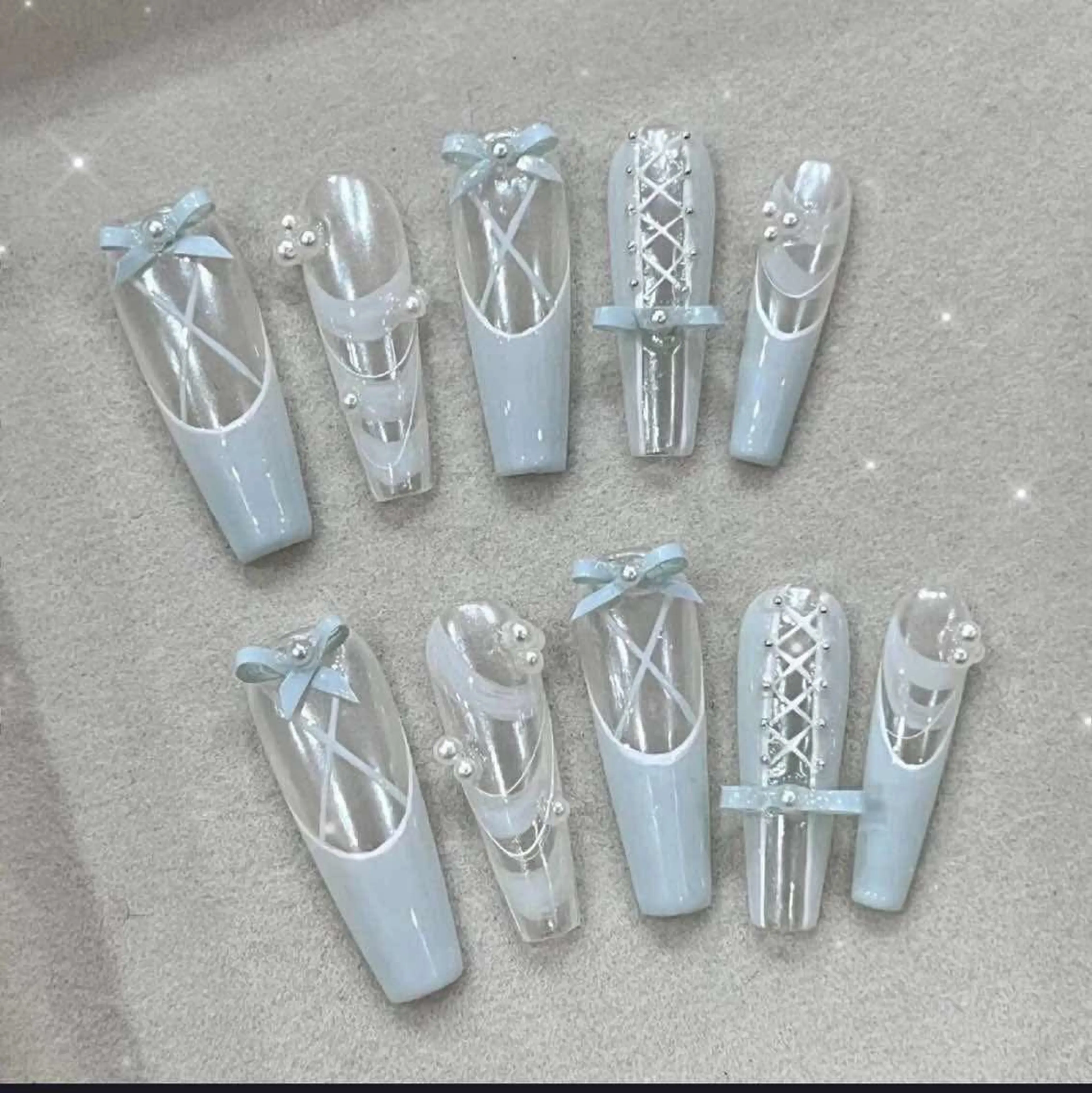 ネイル オーロラネイル チークネイル 長さ出し フットネイル フレンチネイル ハンドネイル Lee Nails チップ長さだし専門店のネイルデザイン