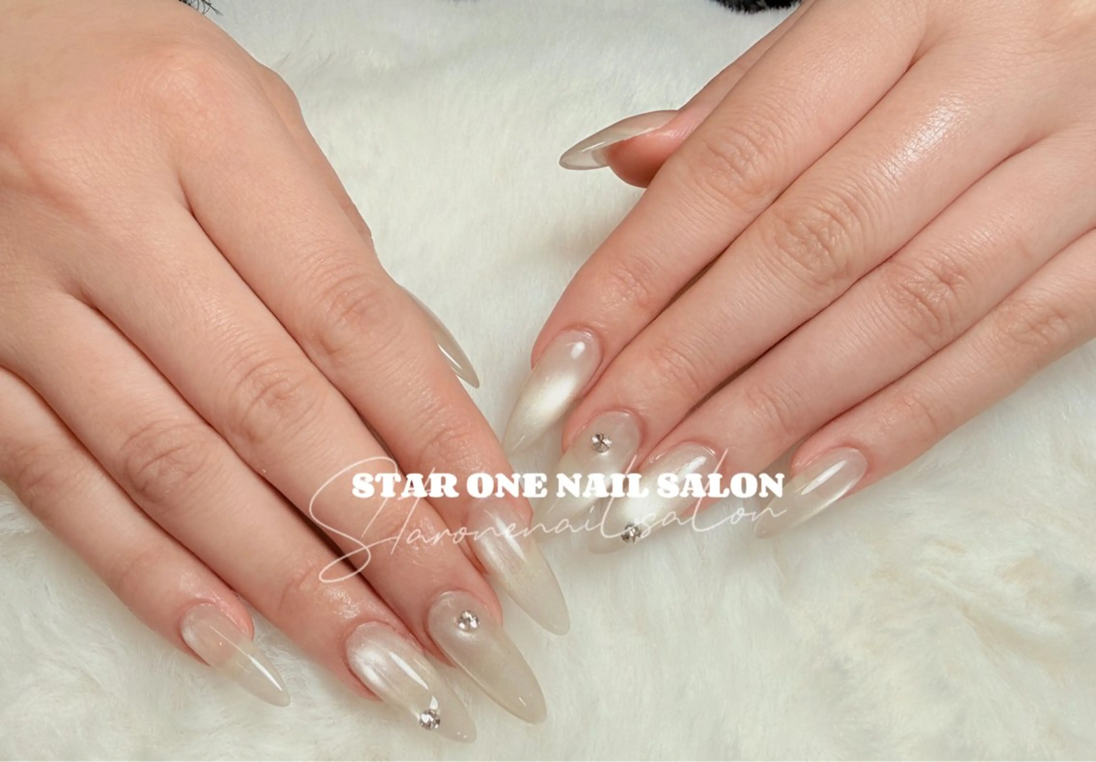 ネイル ハンドネイル 星 あみのネイルデザイン