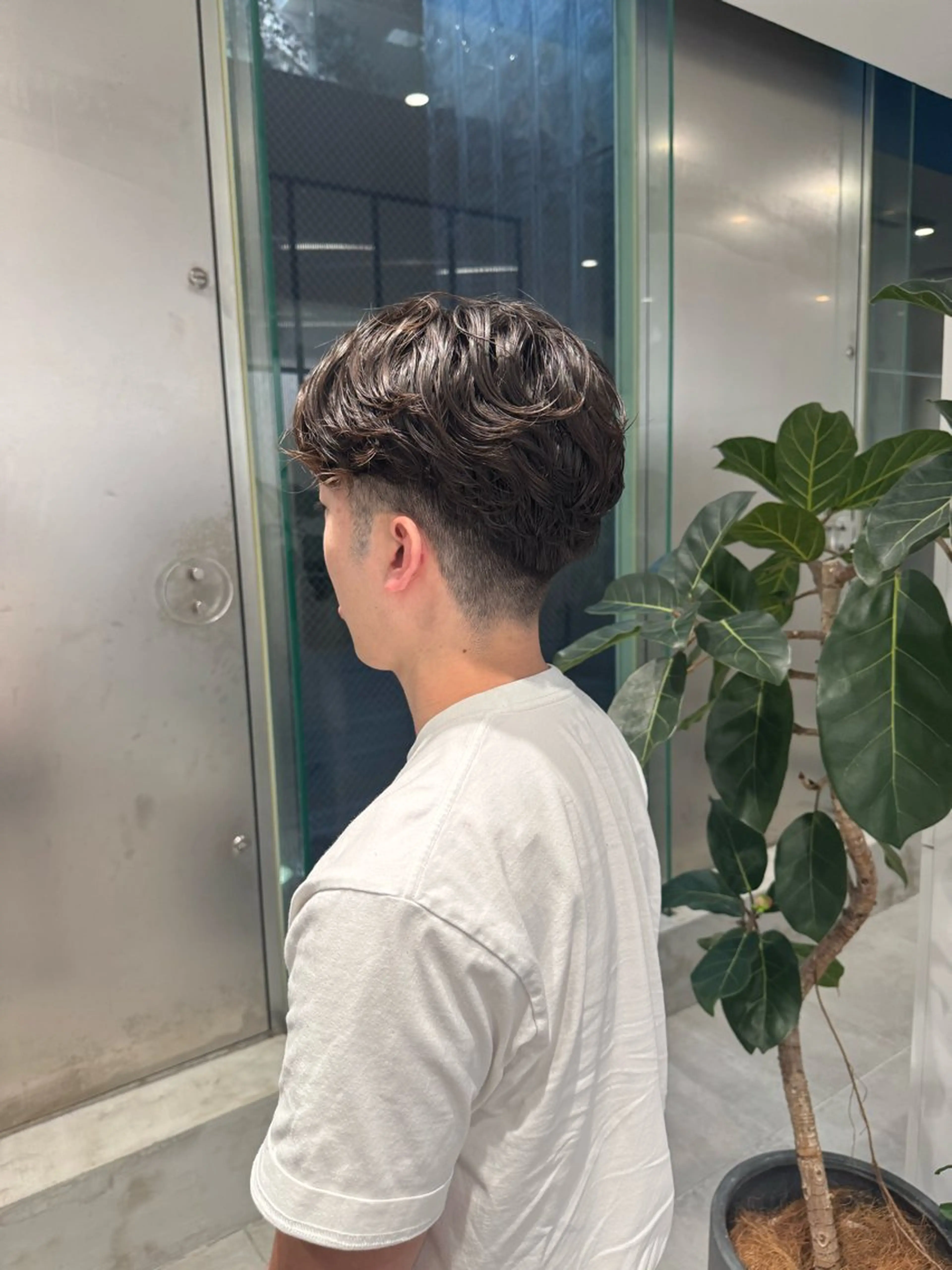 メンズ カット パーマ ひかり／ベージュ ／似合わせカットのヘアスタイル