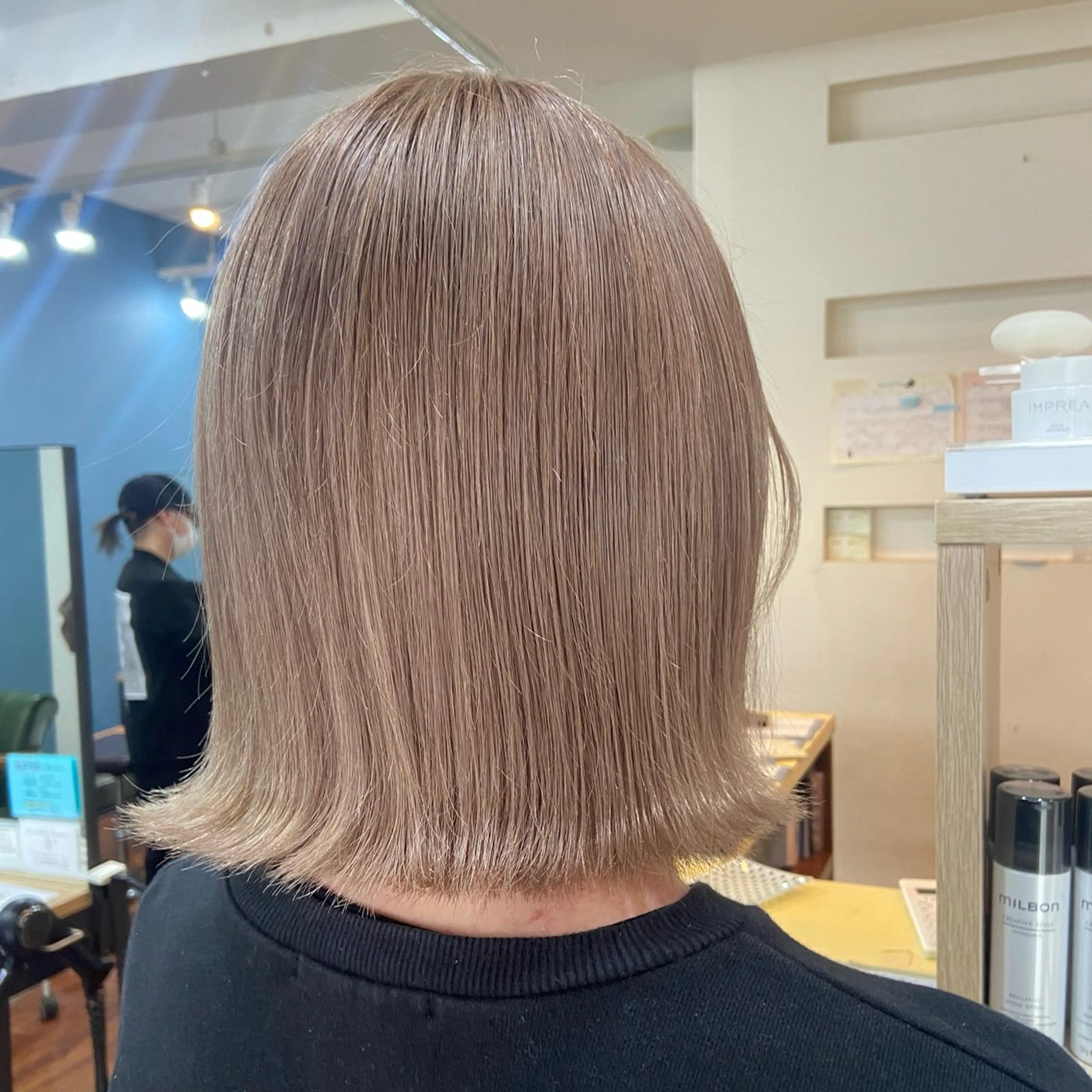 ショート トリートメント 髪質改善/透明感 カラー/西川奈穂のヘアスタイル