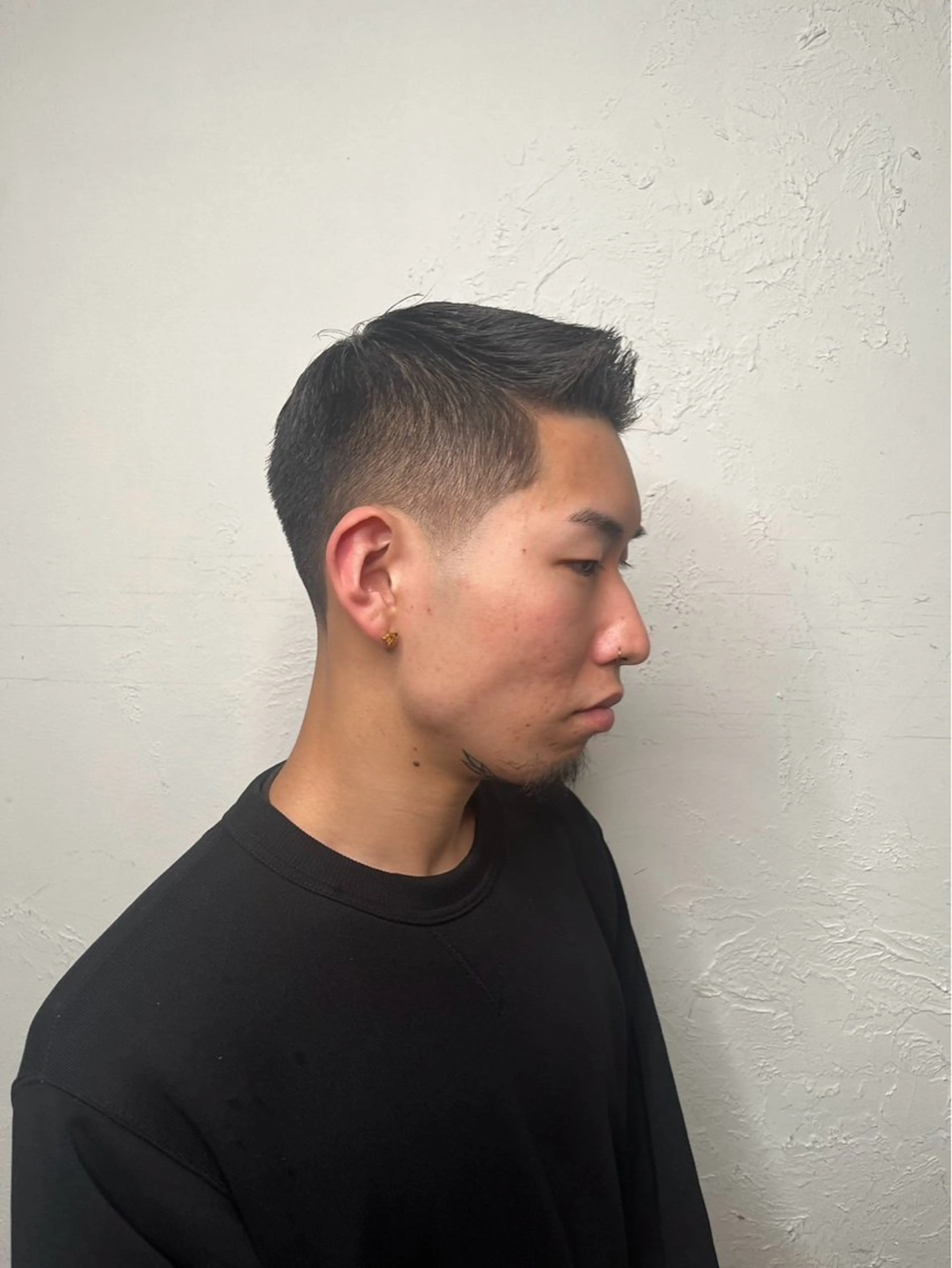 ショート メンズ センターパート ダウンパーマ フェードカット メンズハイライト メンズパーマ カット トリートメント 💈メンズ特化💈 TASUKUのヘアスタイル