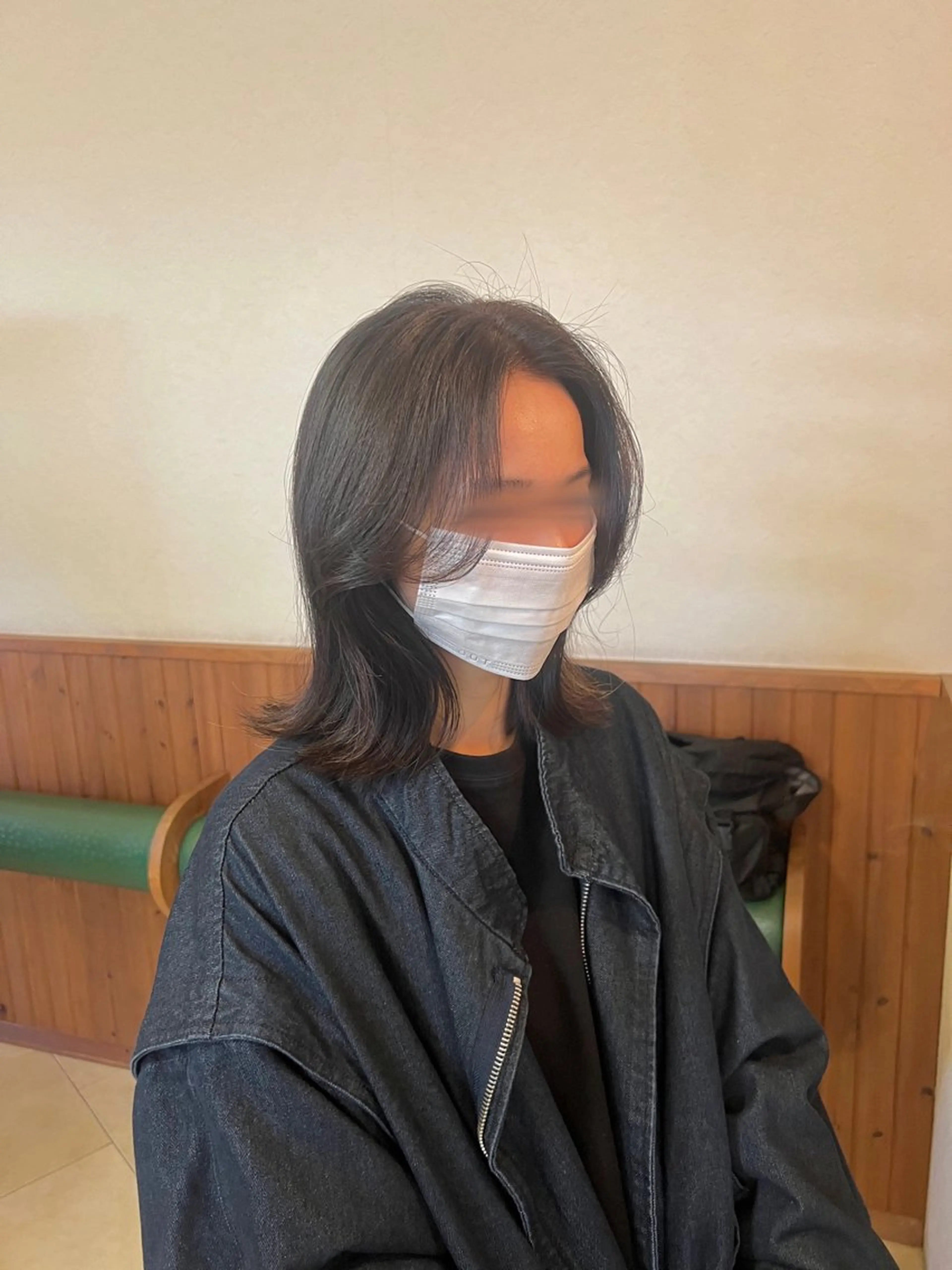 ミディアム 顔まわりレイヤー レイヤーカット カット 吉澤大和 カット/カラーのヘアスタイル