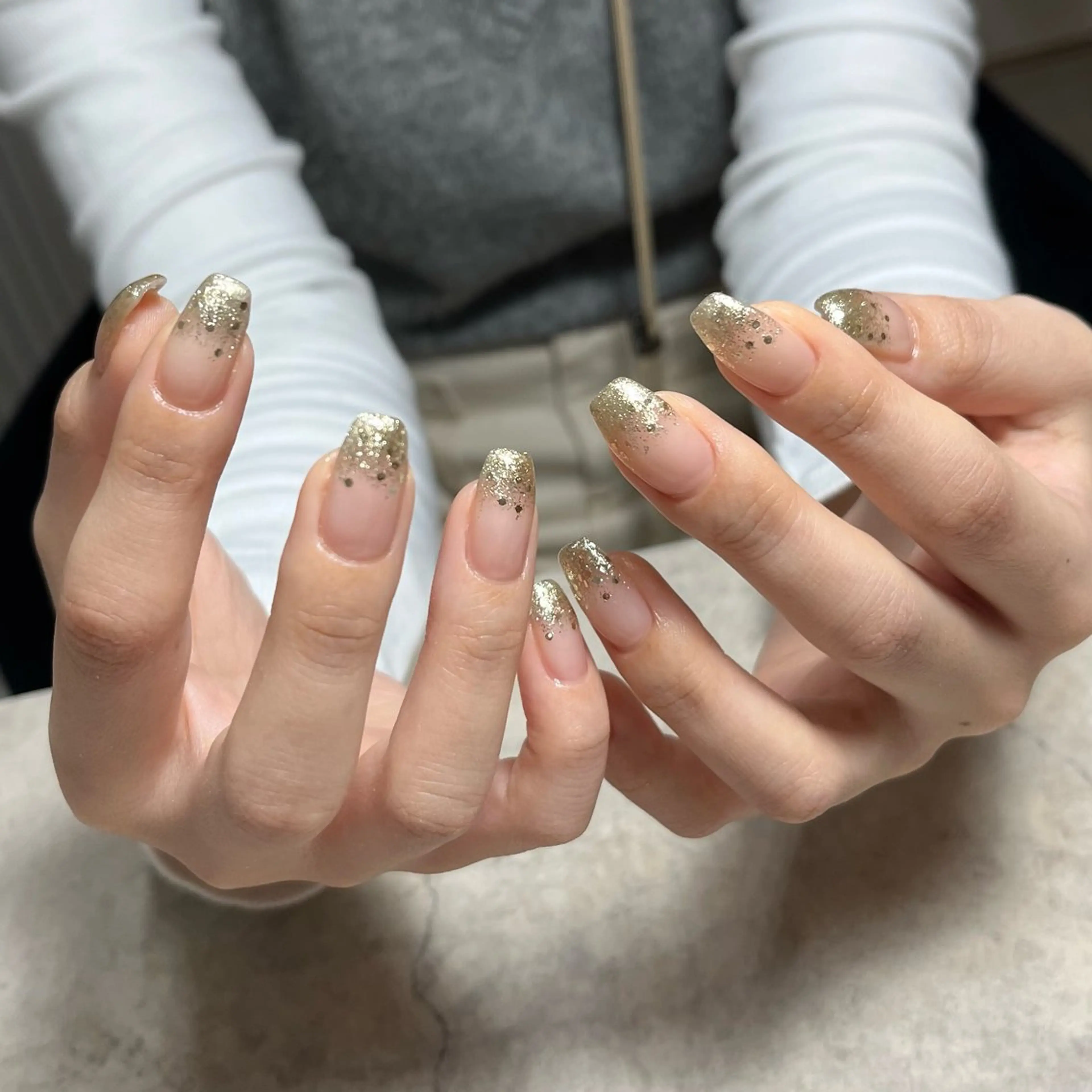 ネイル グリーン ハンドネイル vegh. nail／阿波座のネイルデザイン