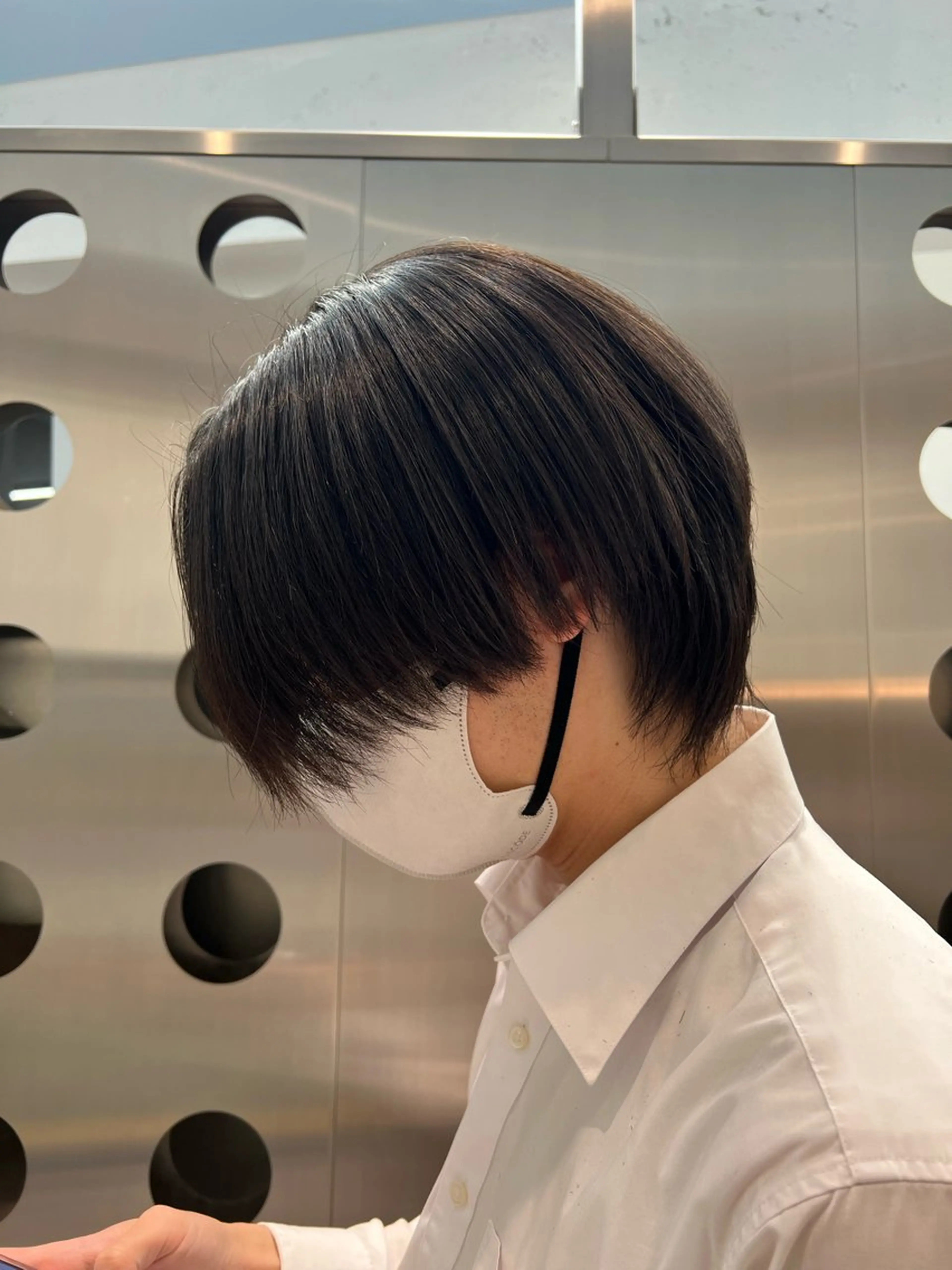 ショート パーマ ストレートパーマ 縮毛矯正 堀江 /木下椋麻のヘアスタイル