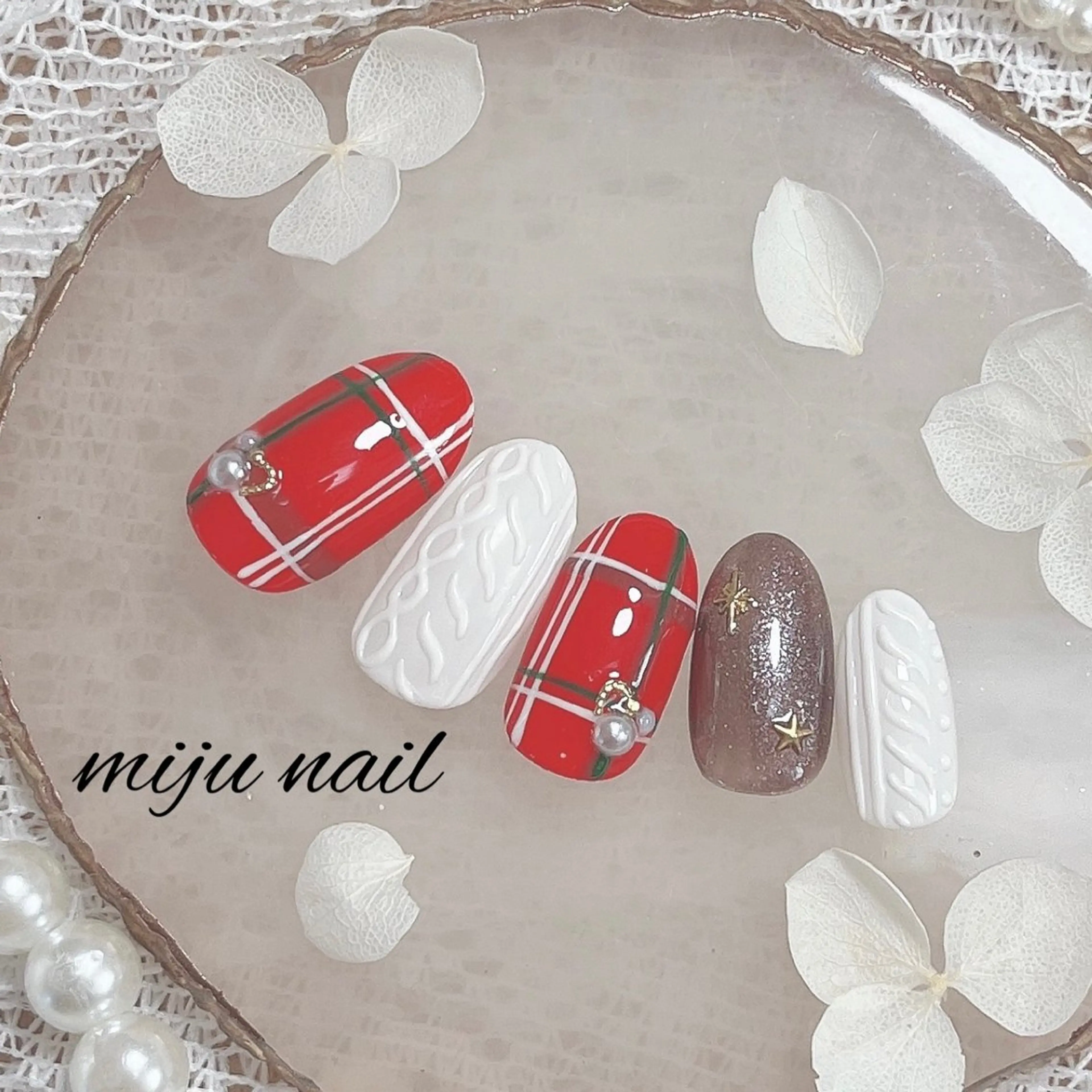 ネイル ❁miju nail 大人上品/自爪育成のネイルデザイン