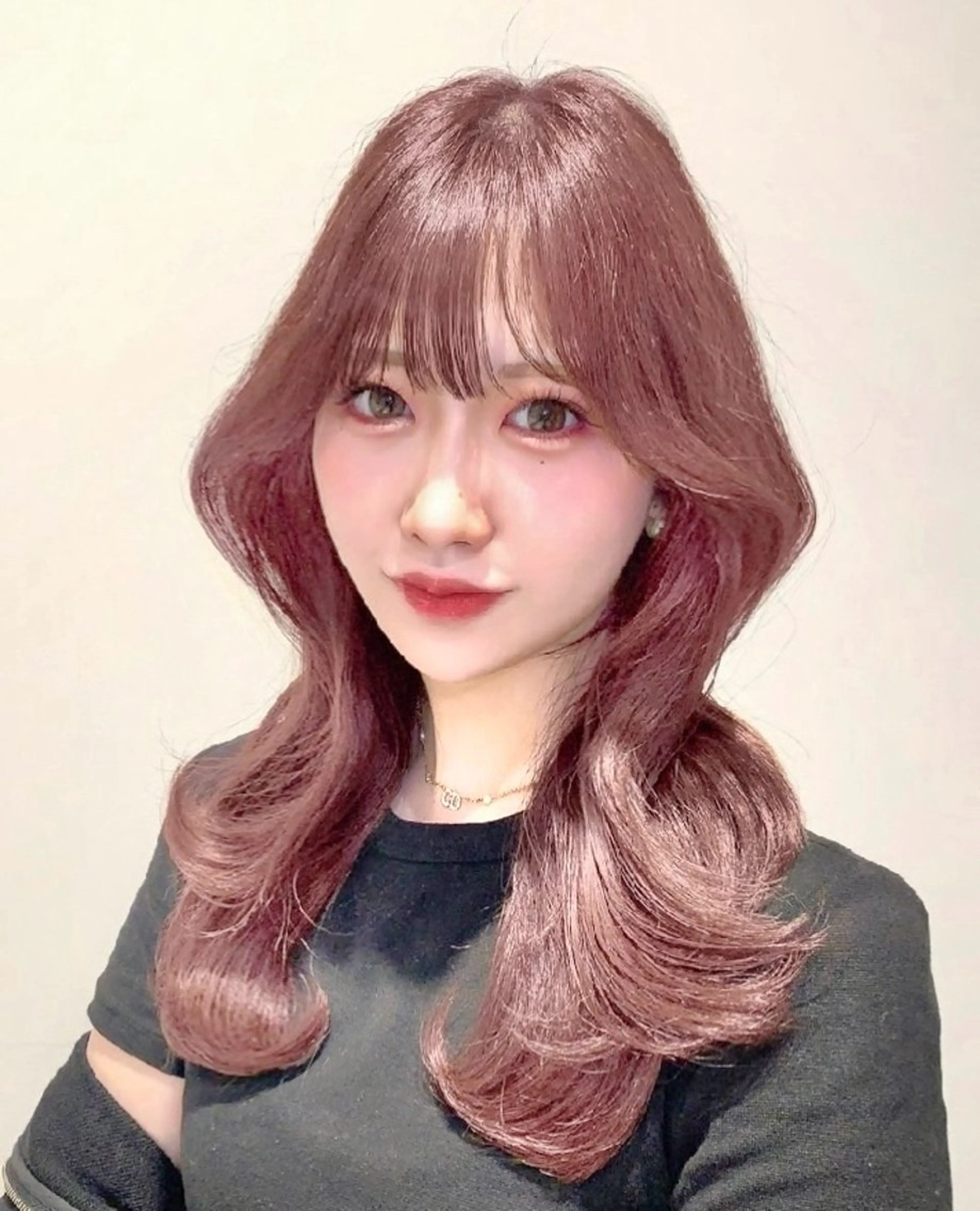 ロング カラー カット ヘアカラー トリートメント ヘッドスパ ヘアセット 韓国ヘア/レイヤー/ 顔まわり/りょーとのヘアスタイル