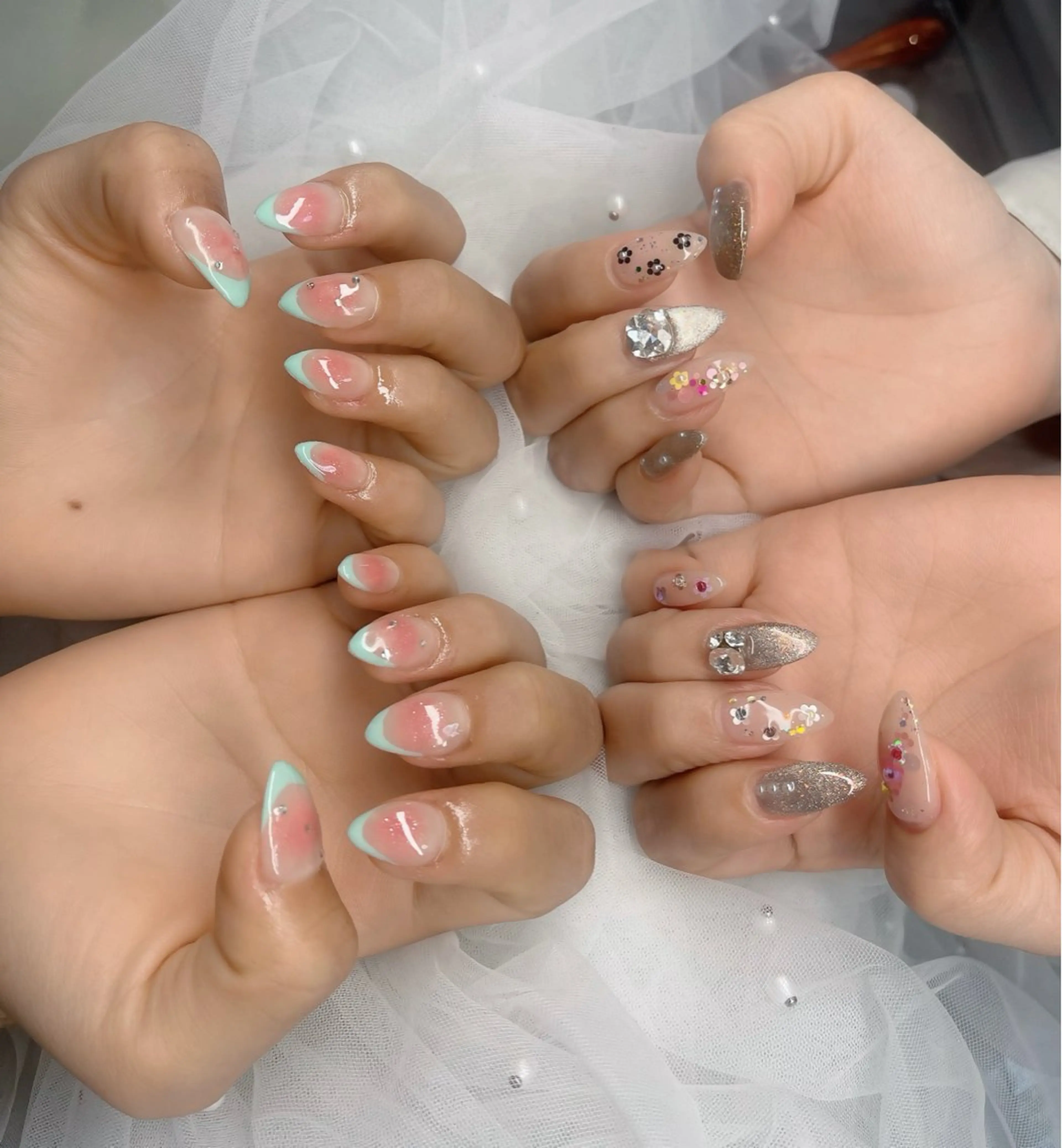 ネイル ハイネイル 自宅サロンのネイルデザイン