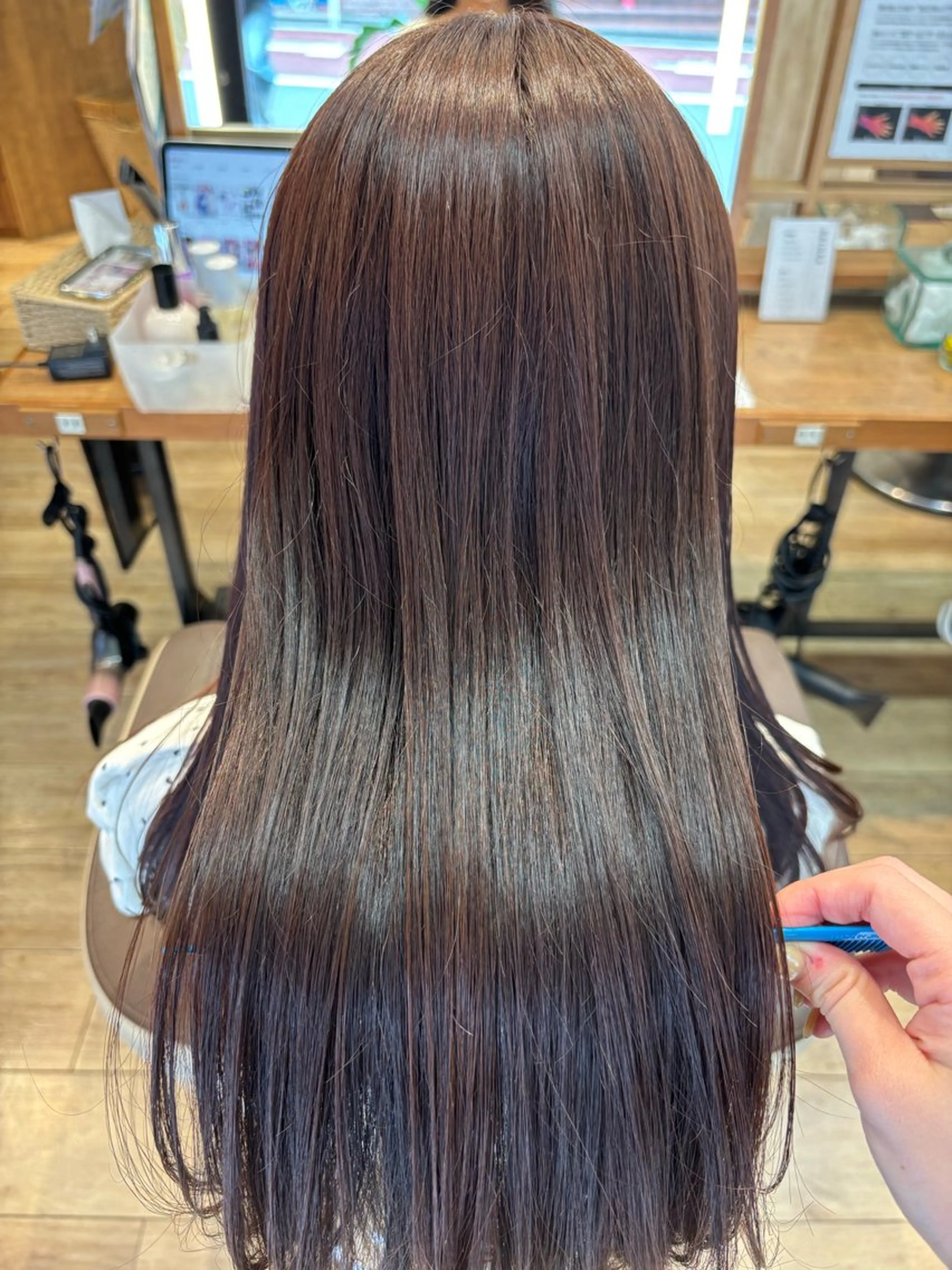 ロング ヘアカラー ゆうこ🍀髪質改善/ ストレート/艶カラーのヘアスタイル