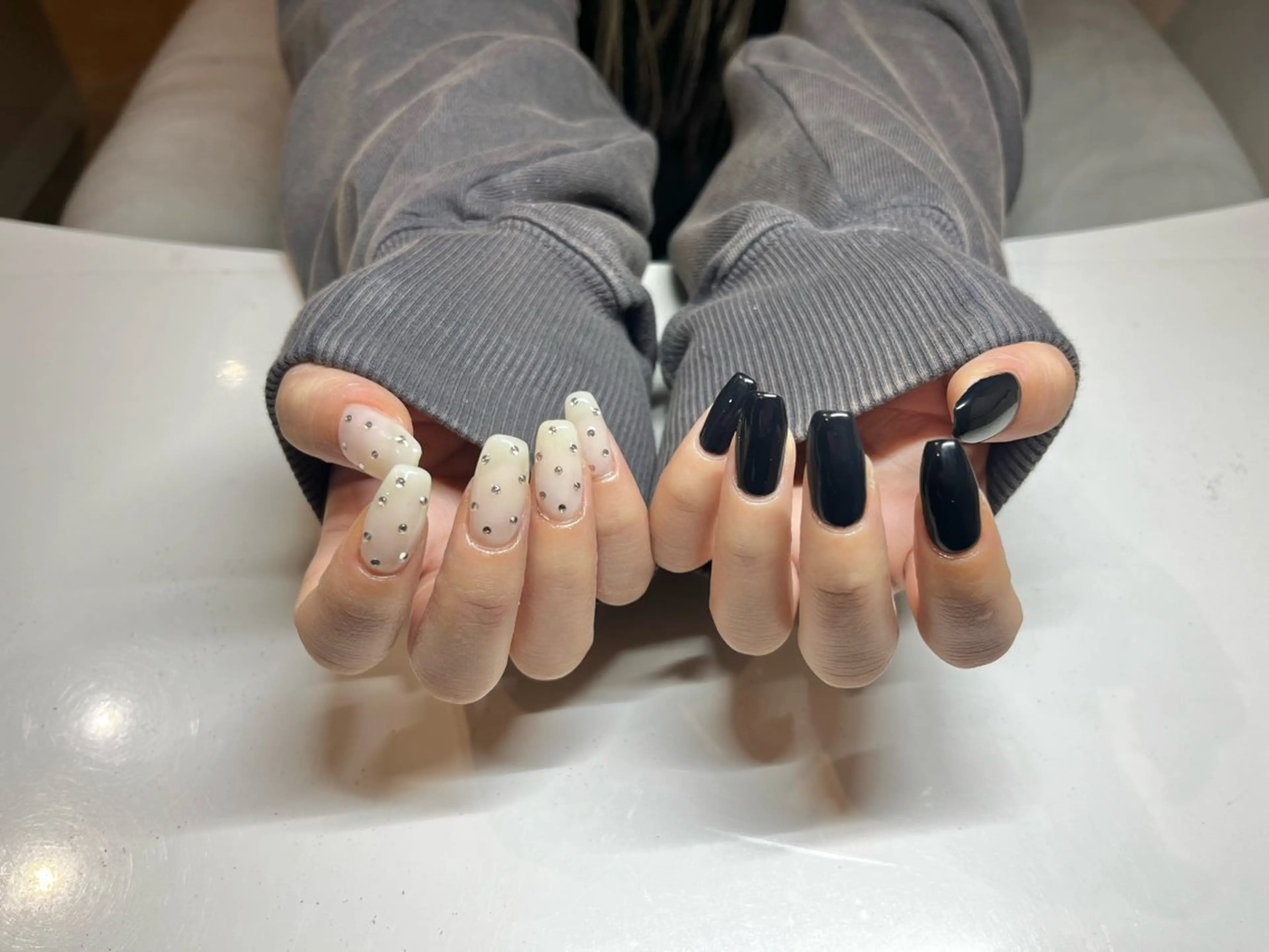 ネイル ロングネイル ハンドネイル イーミリー市川店 moekaのネイルデザイン