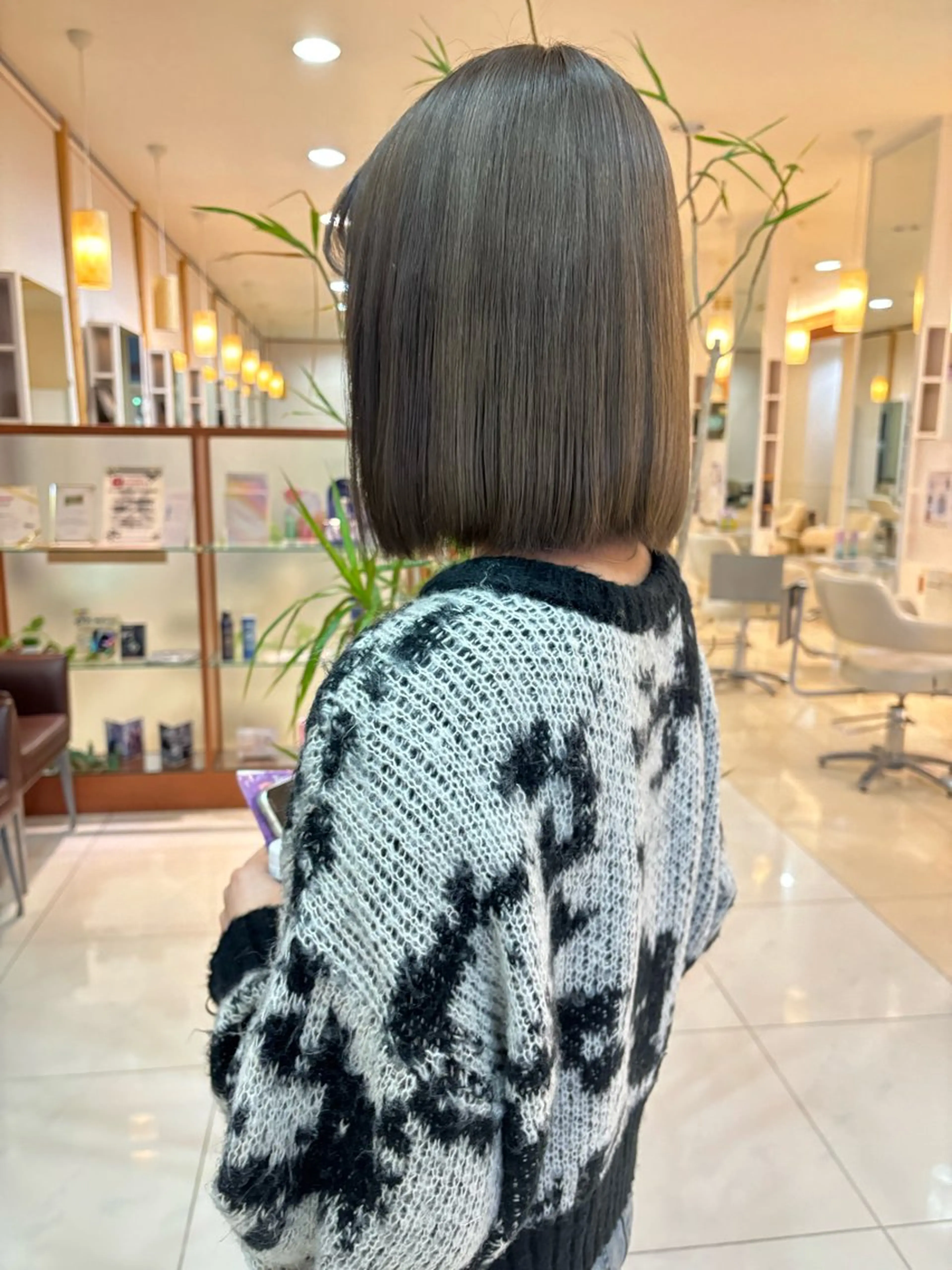 カラー ベージュカラー ブリーチ オリーブベージュ 💖透明感カラー 板倉百花💖のヘアスタイル