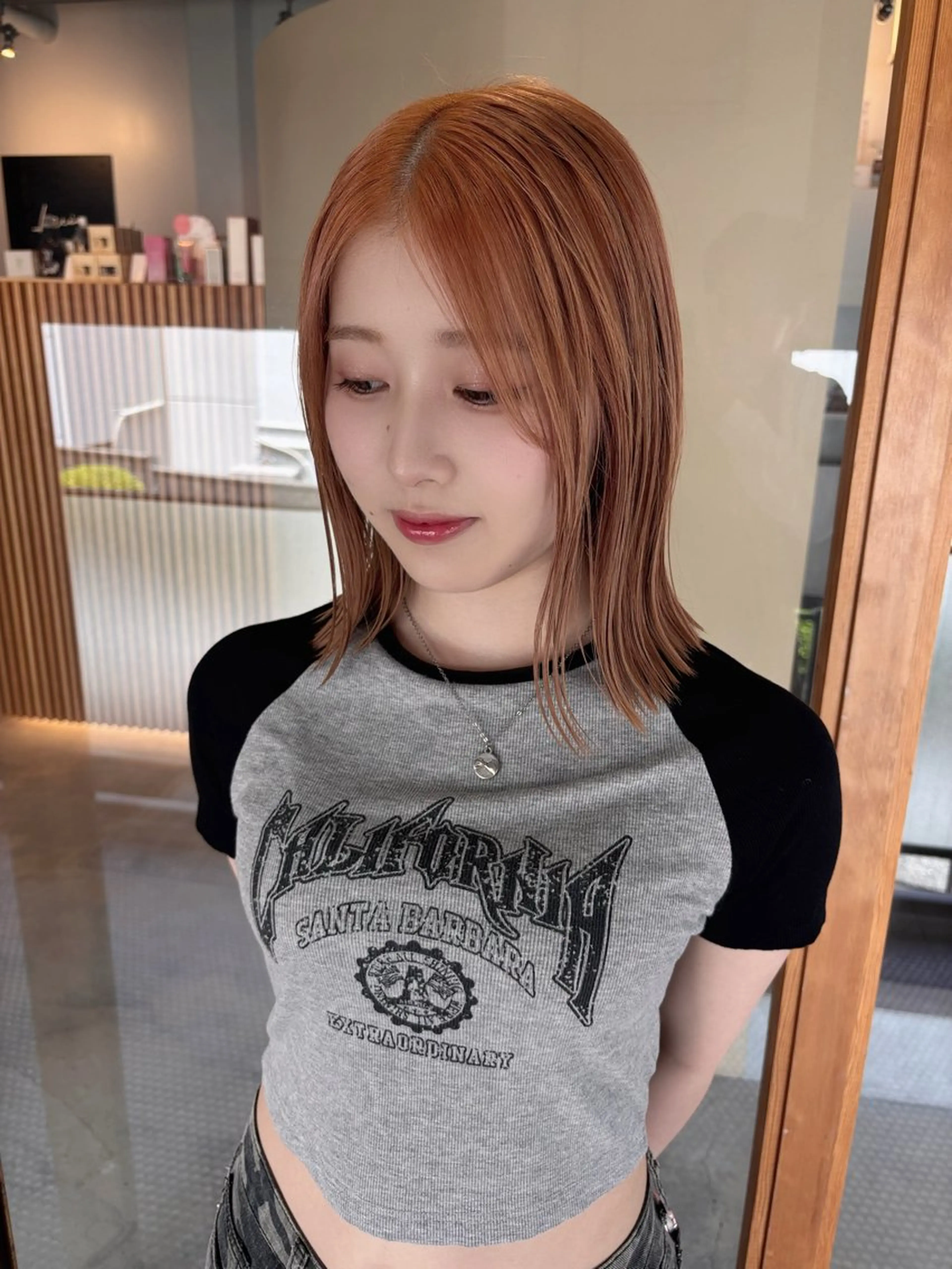 ミディアム 海外風ヘア 野田光也のヘアスタイル