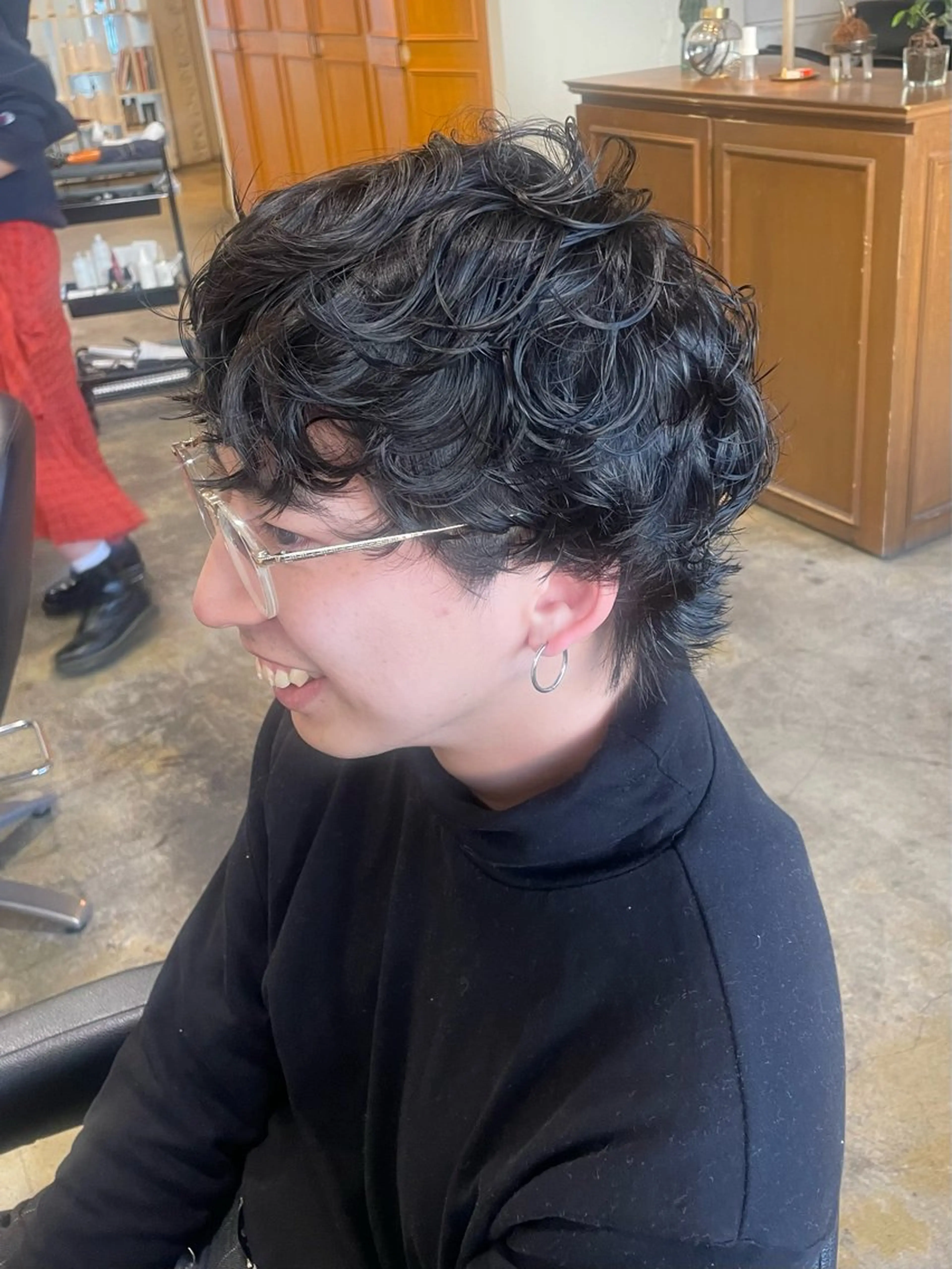 ミディアム パーマ メンズ 韓国ヘア/wカラー レイヤー/RIN🎀のヘアスタイル