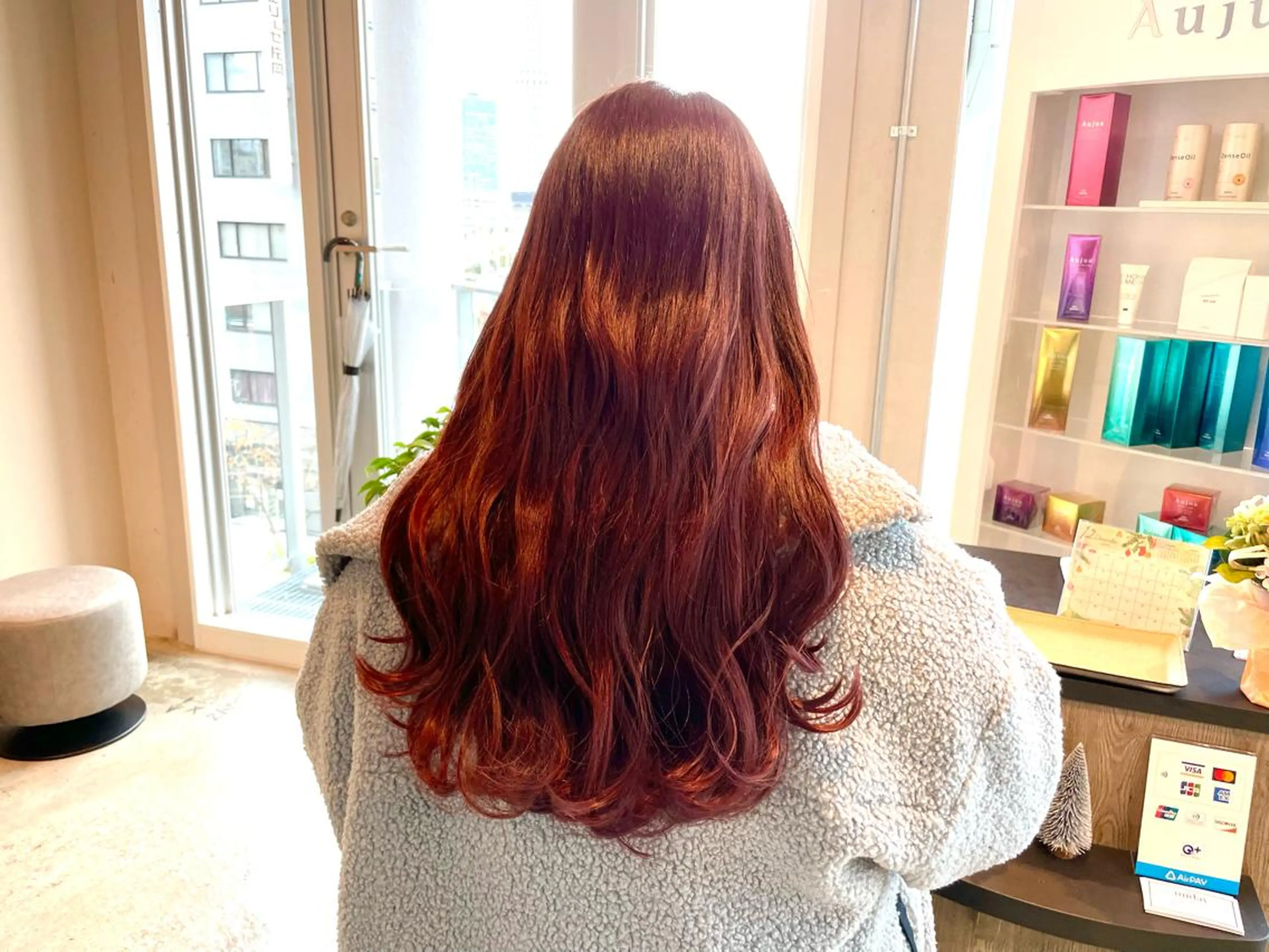 ロング カラー カット トリートメント ✨髪質改善/ハイトー ン/艶髪高山のヘアスタイル