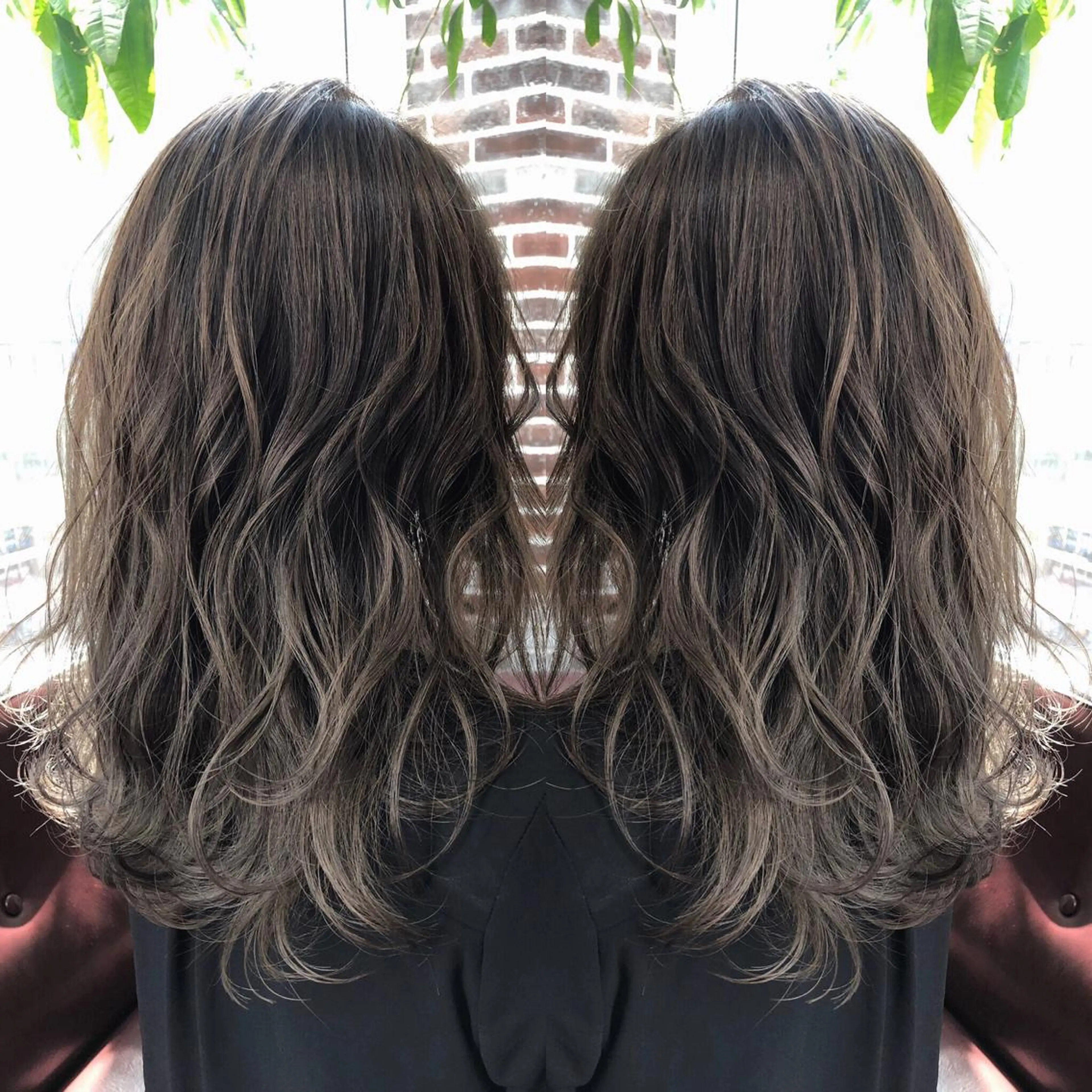 ロング カラー アッシュ グラデーションカラー ハイライトカラー ハイライト 木下大地 HAIR Oneのヘアスタイル